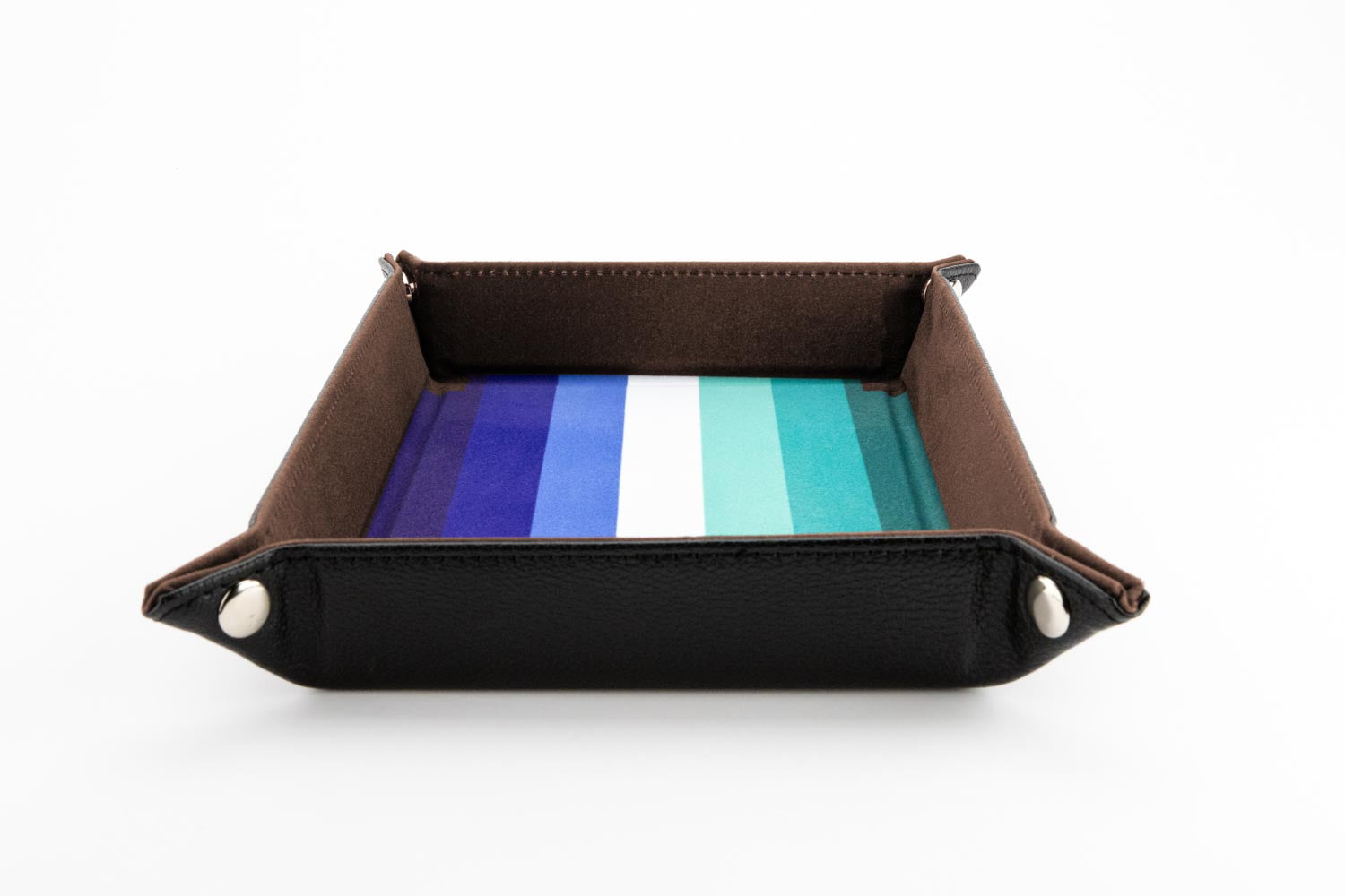 Pride Velvet Dice Tray With Leather Backing