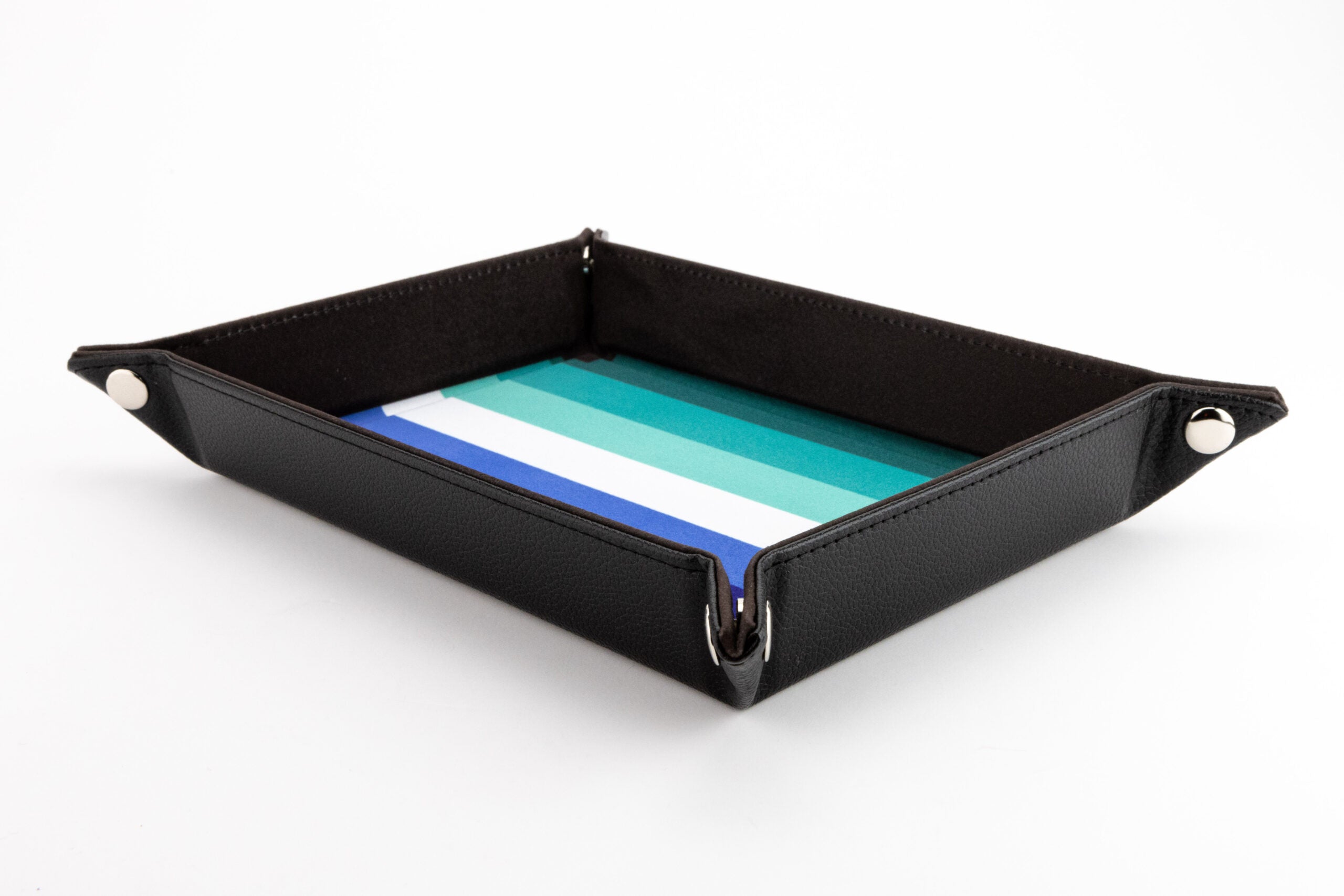 Pride Velvet Dice Tray With Leather Backing