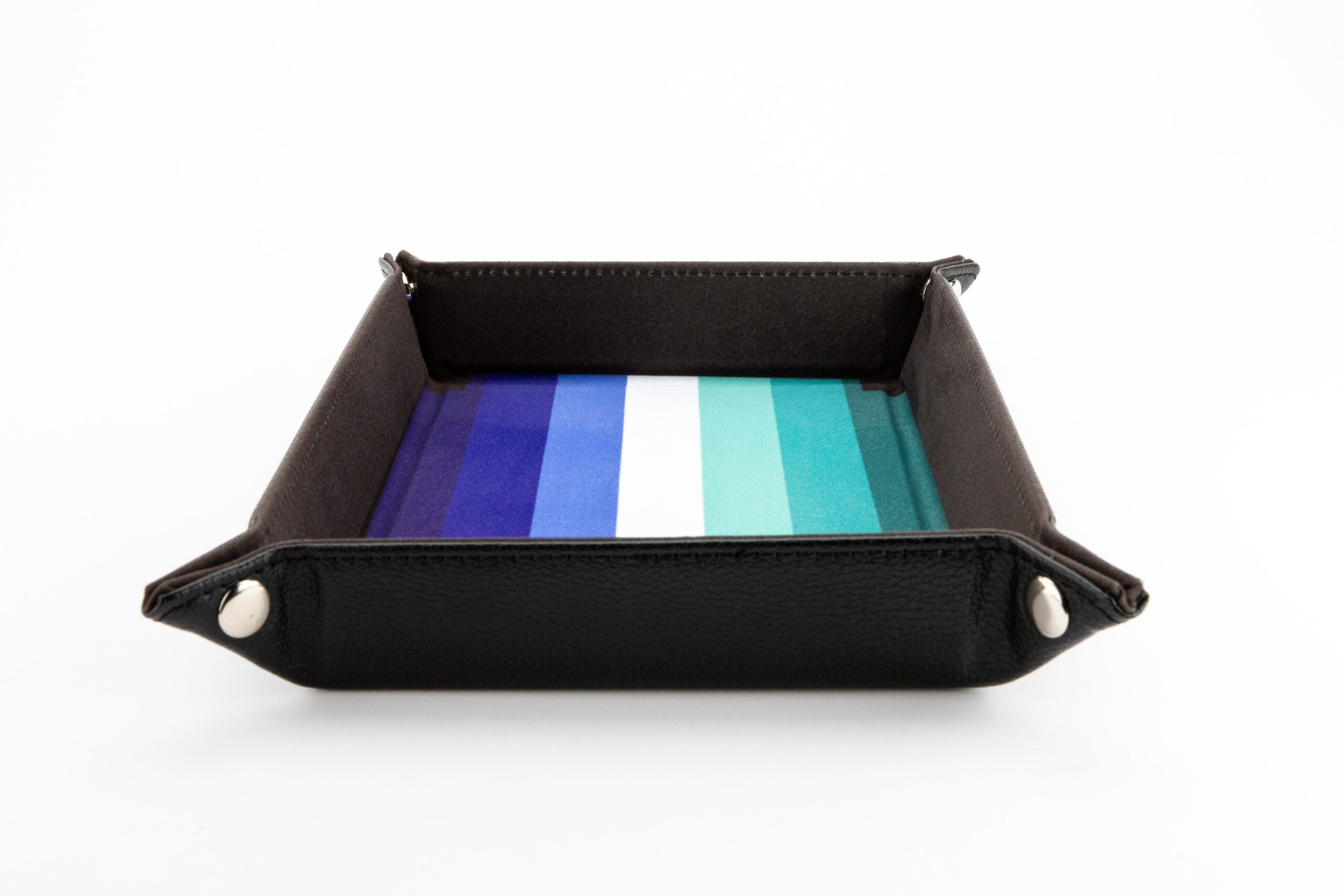 Pride Velvet Dice Tray With Leather Backing
