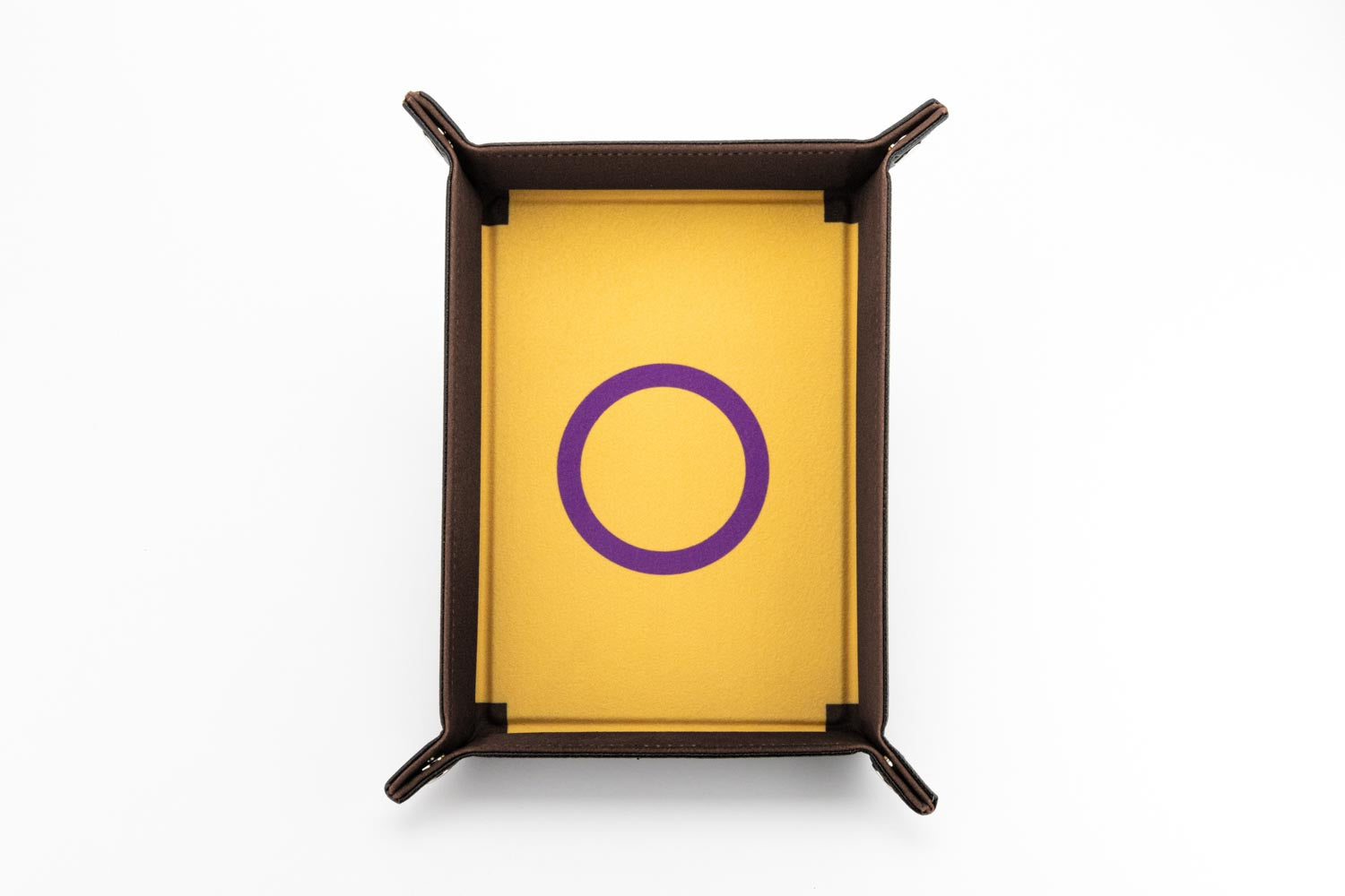 Pride Velvet Dice Tray With Leather Backing