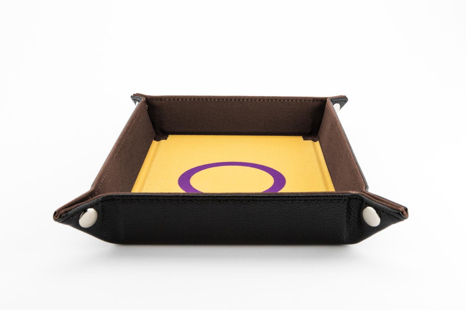 Pride Velvet Dice Tray With Leather Backing