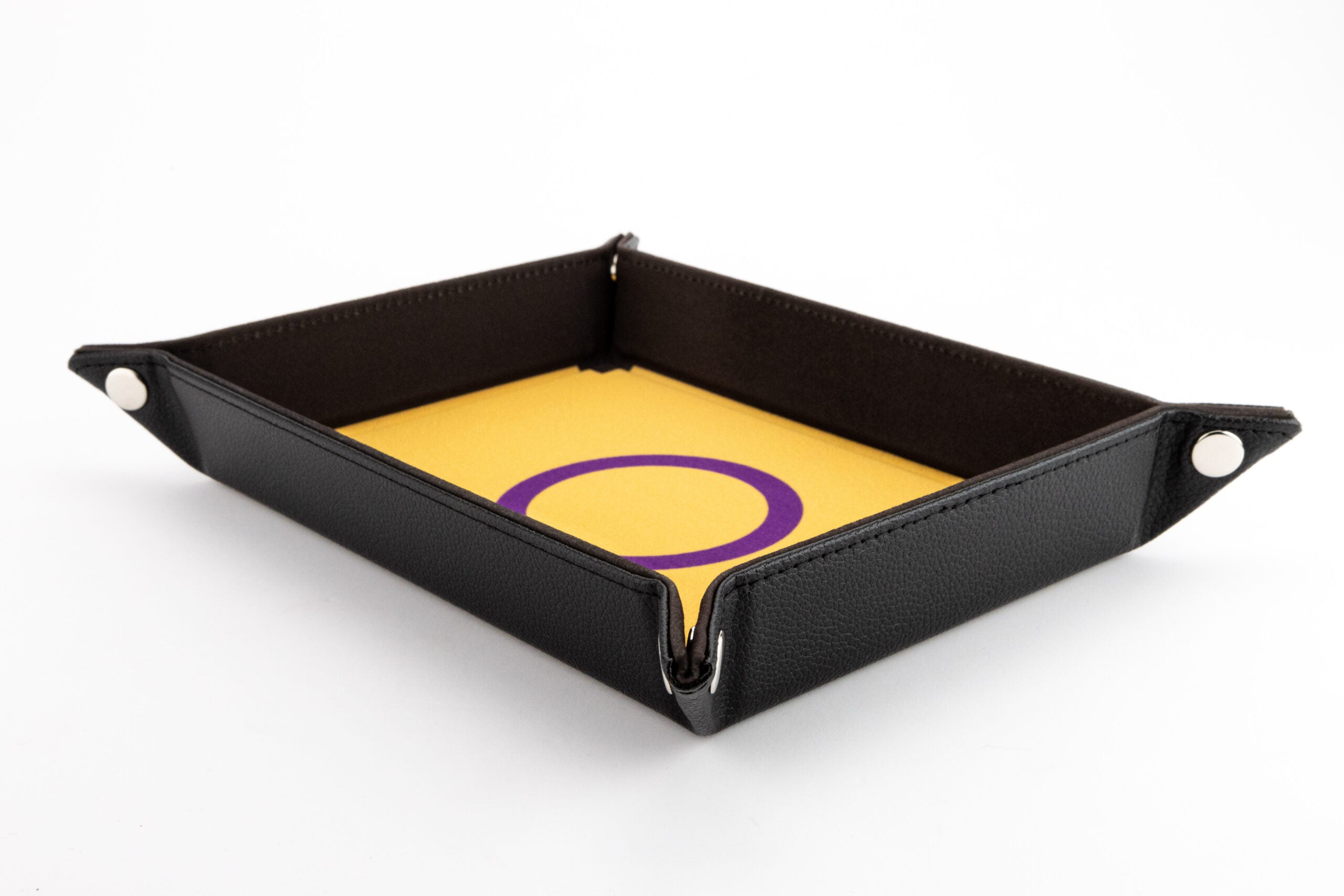 Pride Velvet Dice Tray With Leather Backing