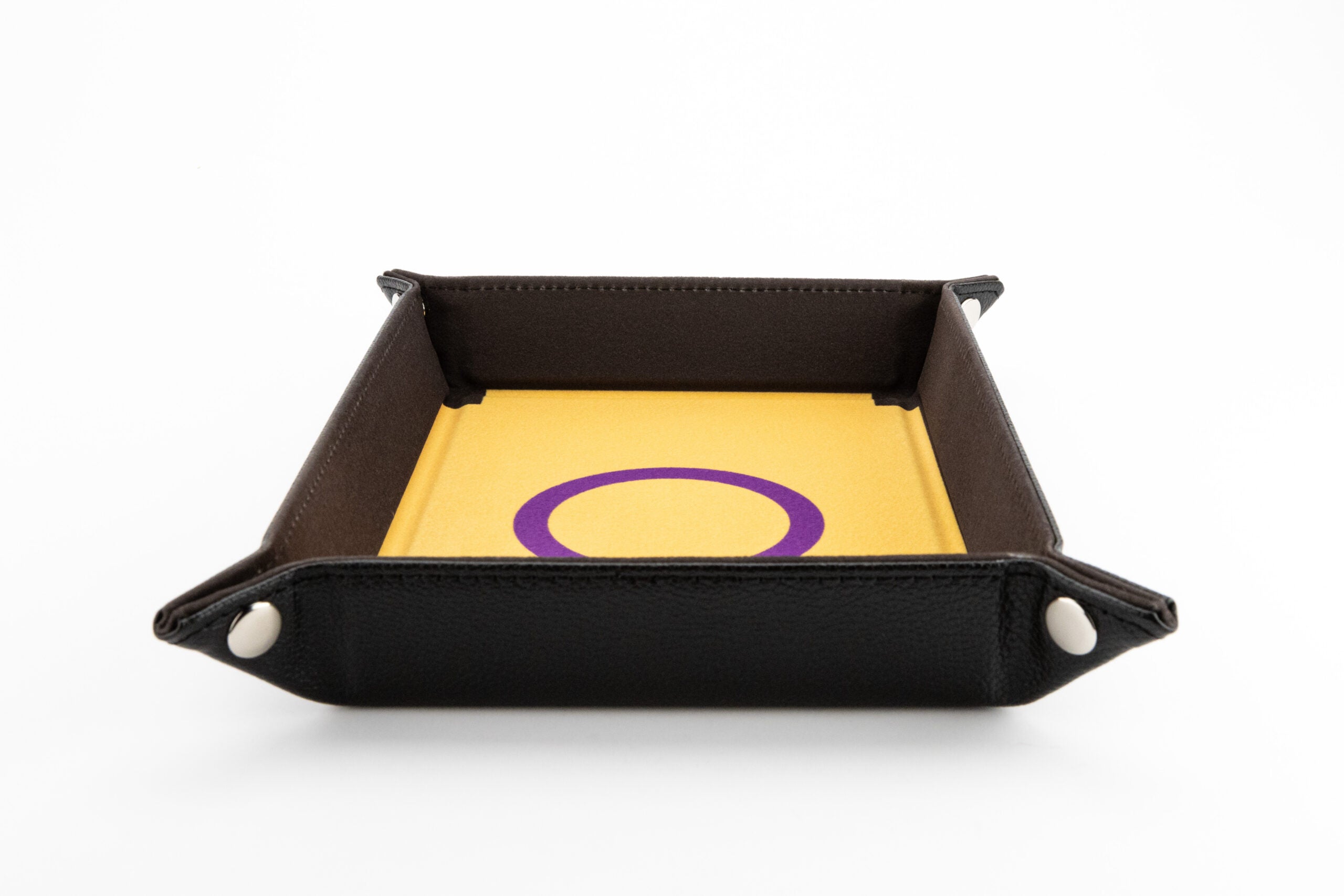 Pride Velvet Dice Tray With Leather Backing