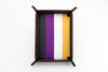 Pride Velvet Dice Tray With Leather Backing
