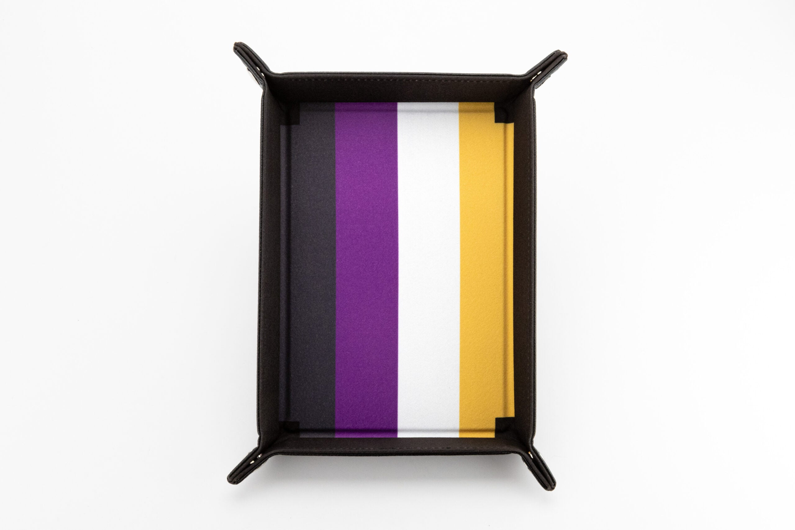 Pride Velvet Dice Tray With Leather Backing