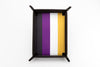 Pride Velvet Dice Tray With Leather Backing