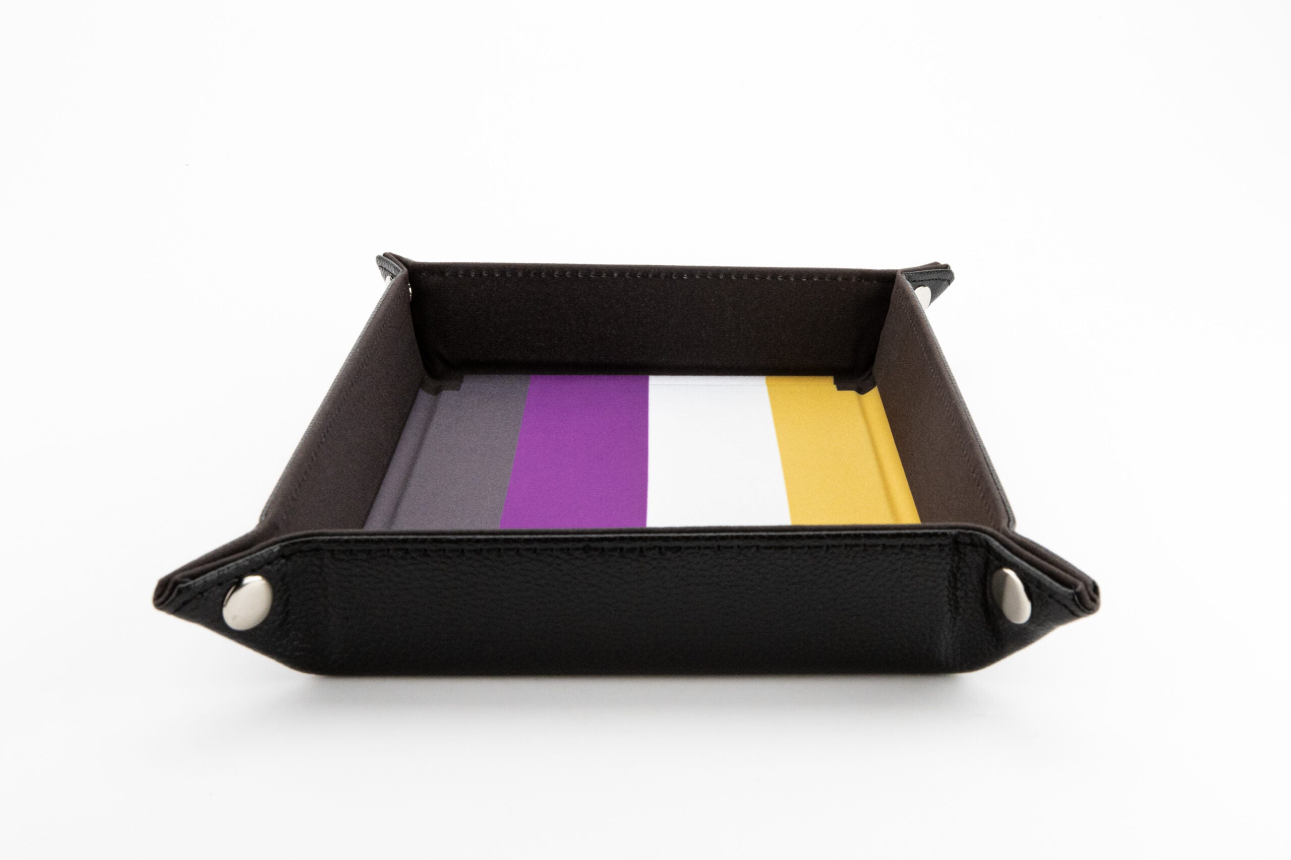 Pride Velvet Dice Tray With Leather Backing
