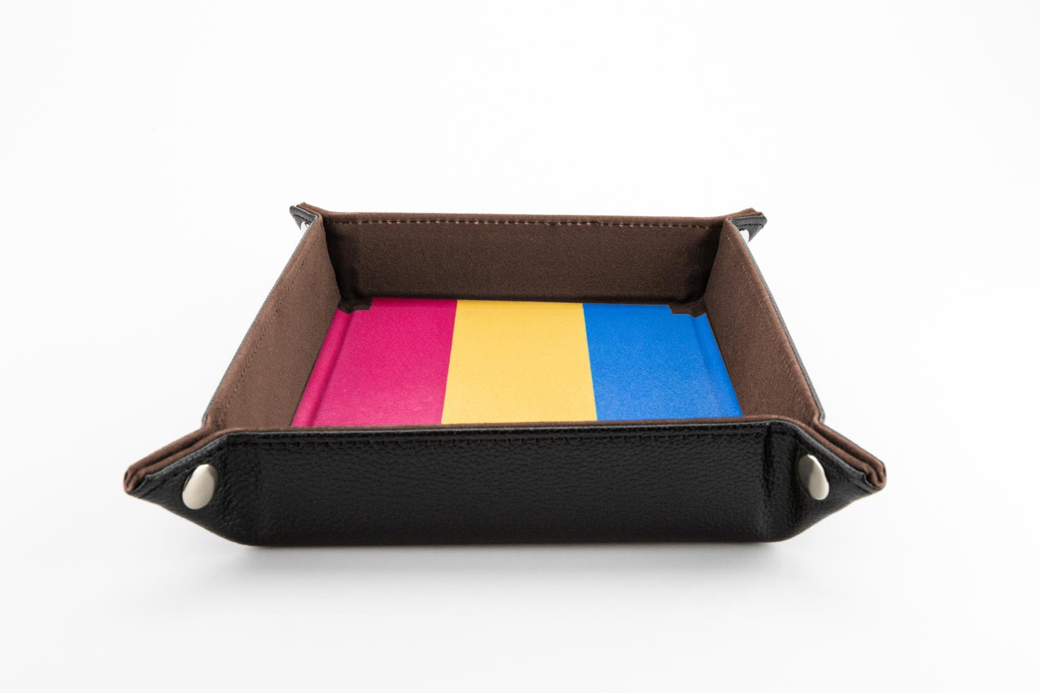 Pride Velvet Dice Tray With Leather Backing