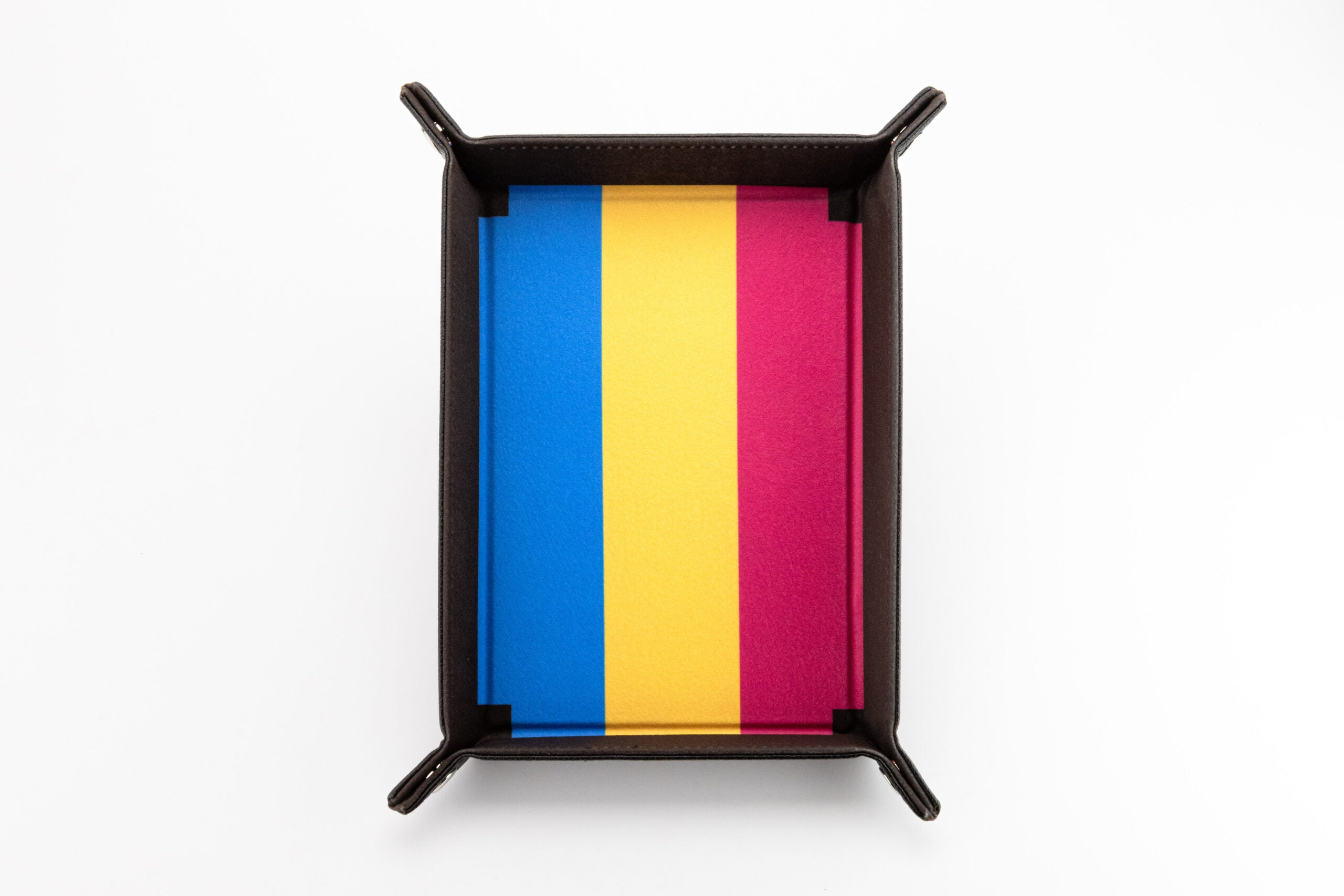 Pride Velvet Dice Tray With Leather Backing