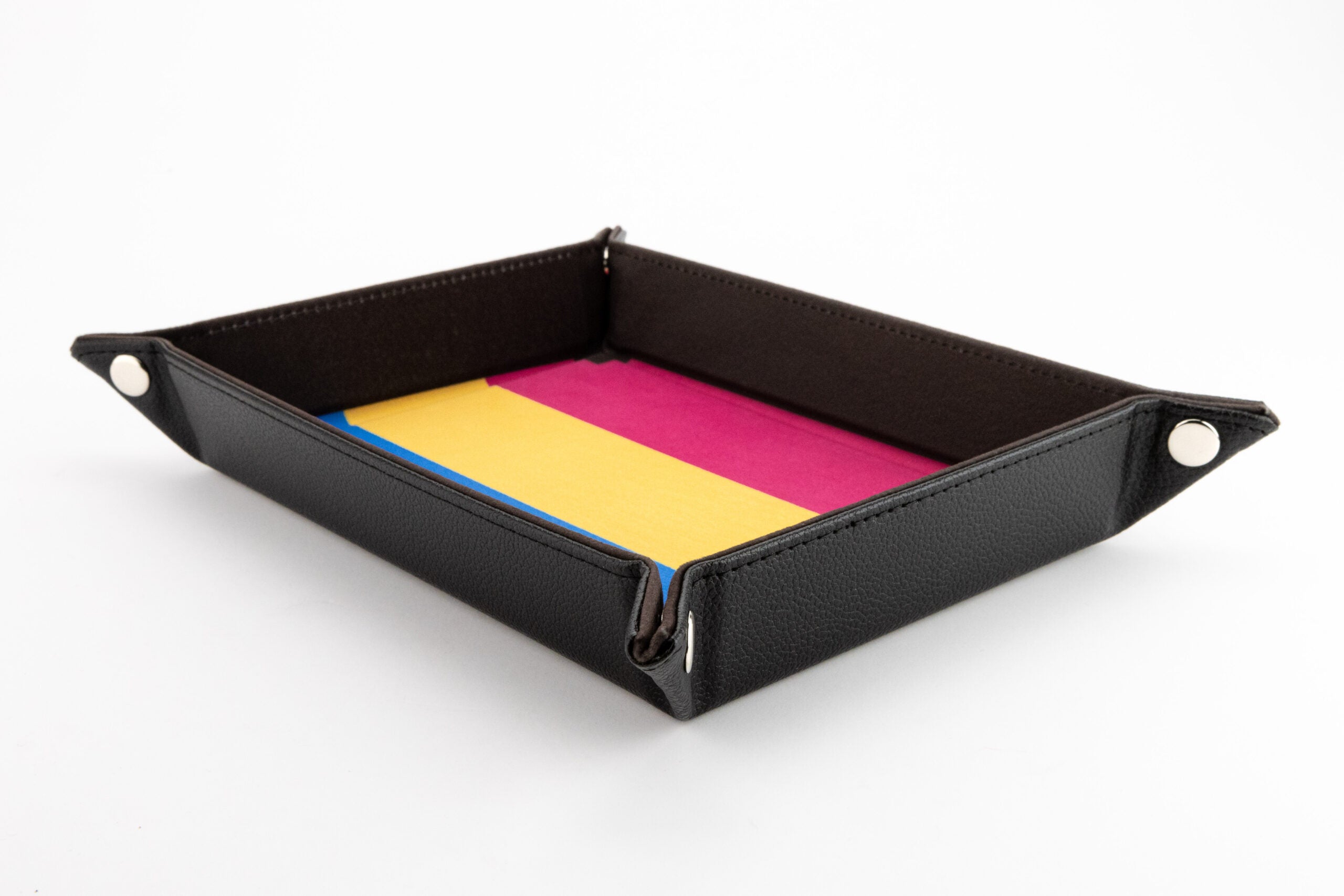 Pride Velvet Dice Tray With Leather Backing