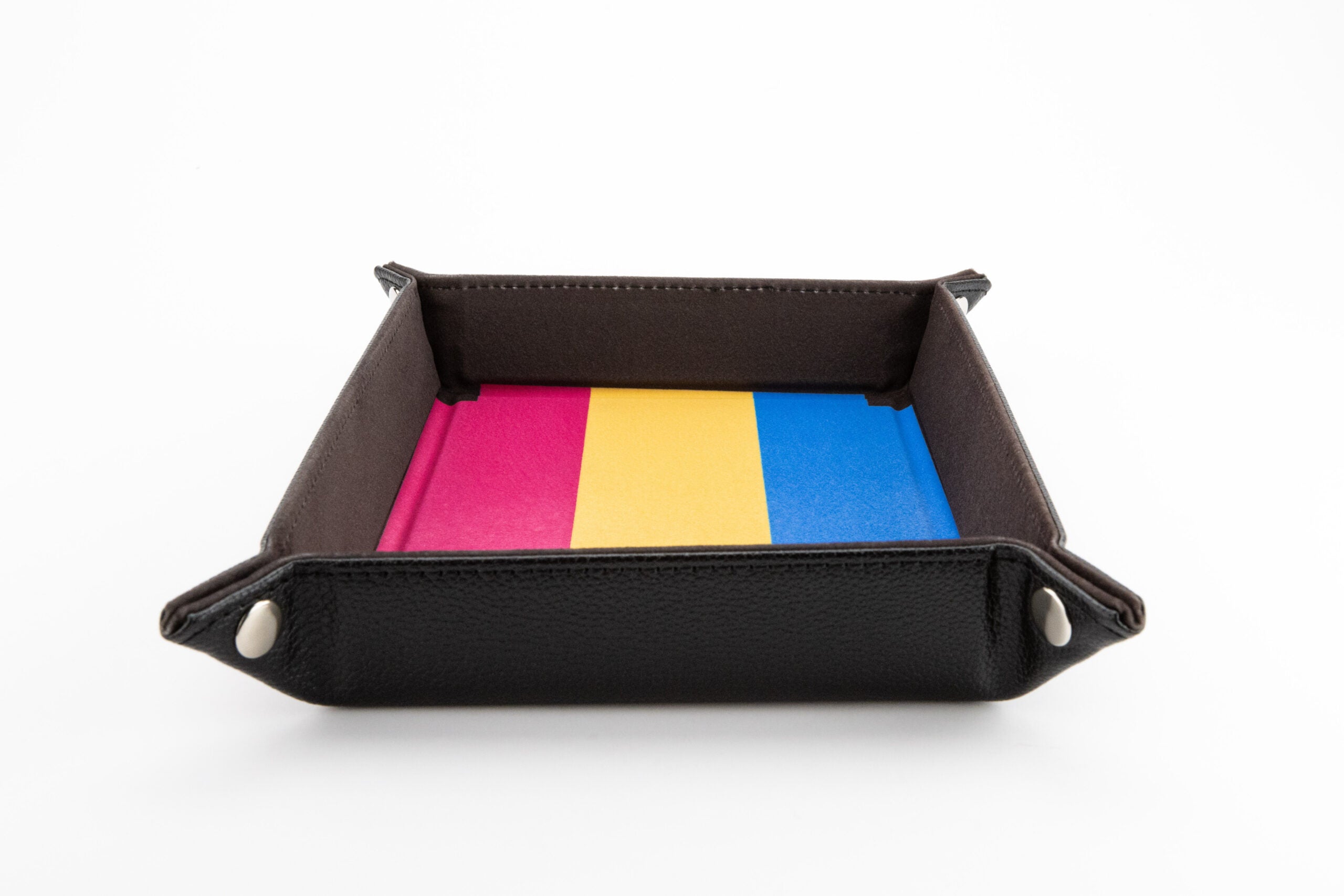 Pride Velvet Dice Tray With Leather Backing