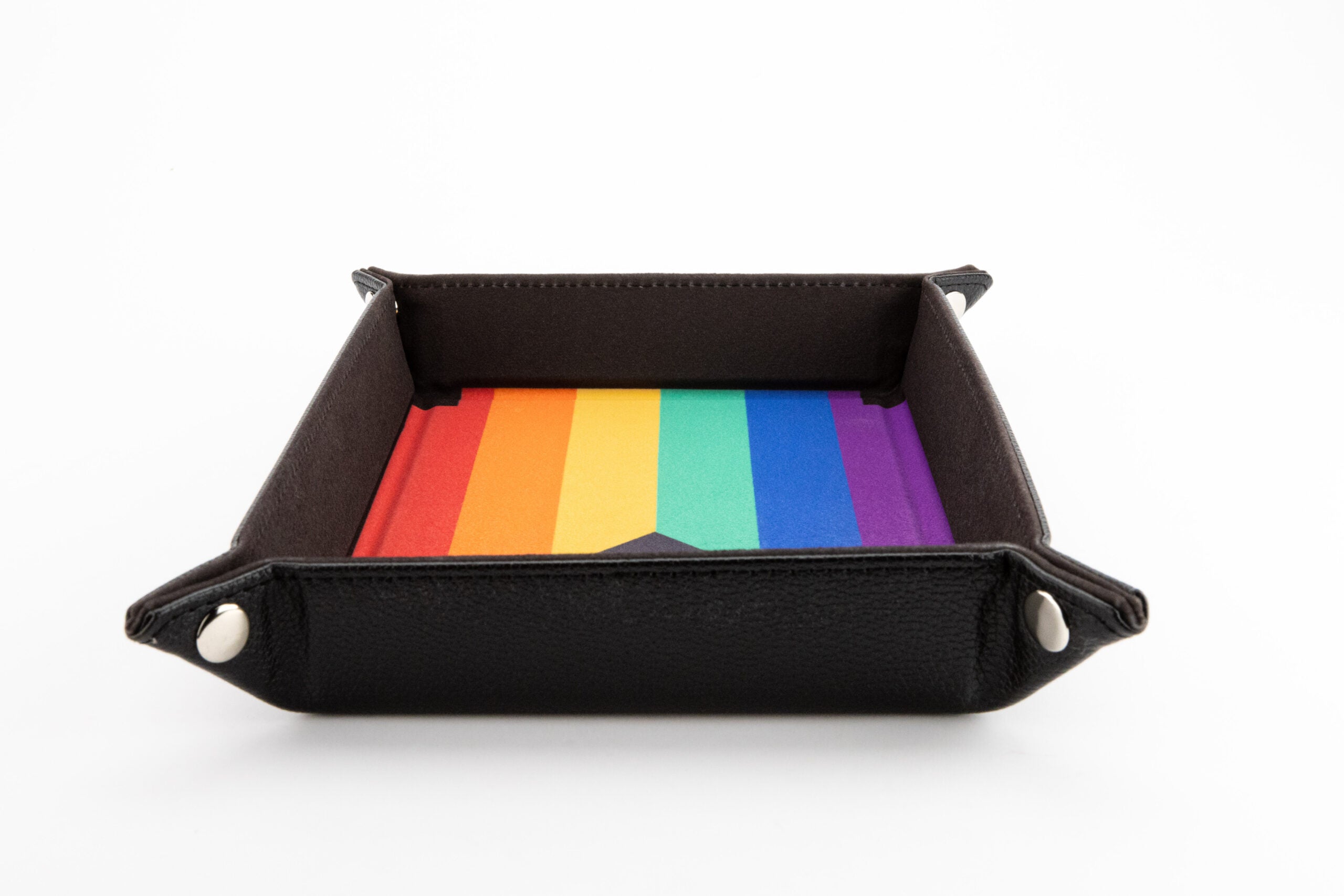 Pride Velvet Dice Tray With Leather Backing