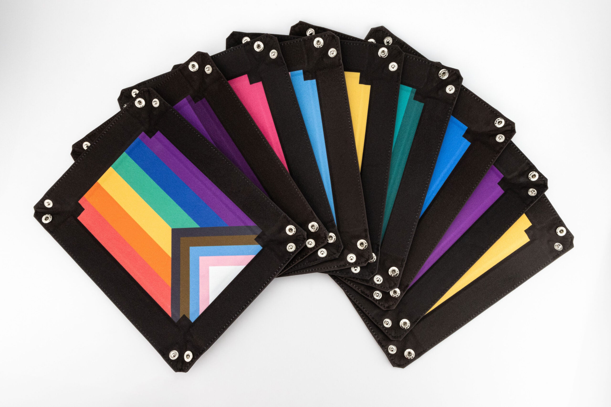 Pride Velvet Dice Tray With Leather Backing