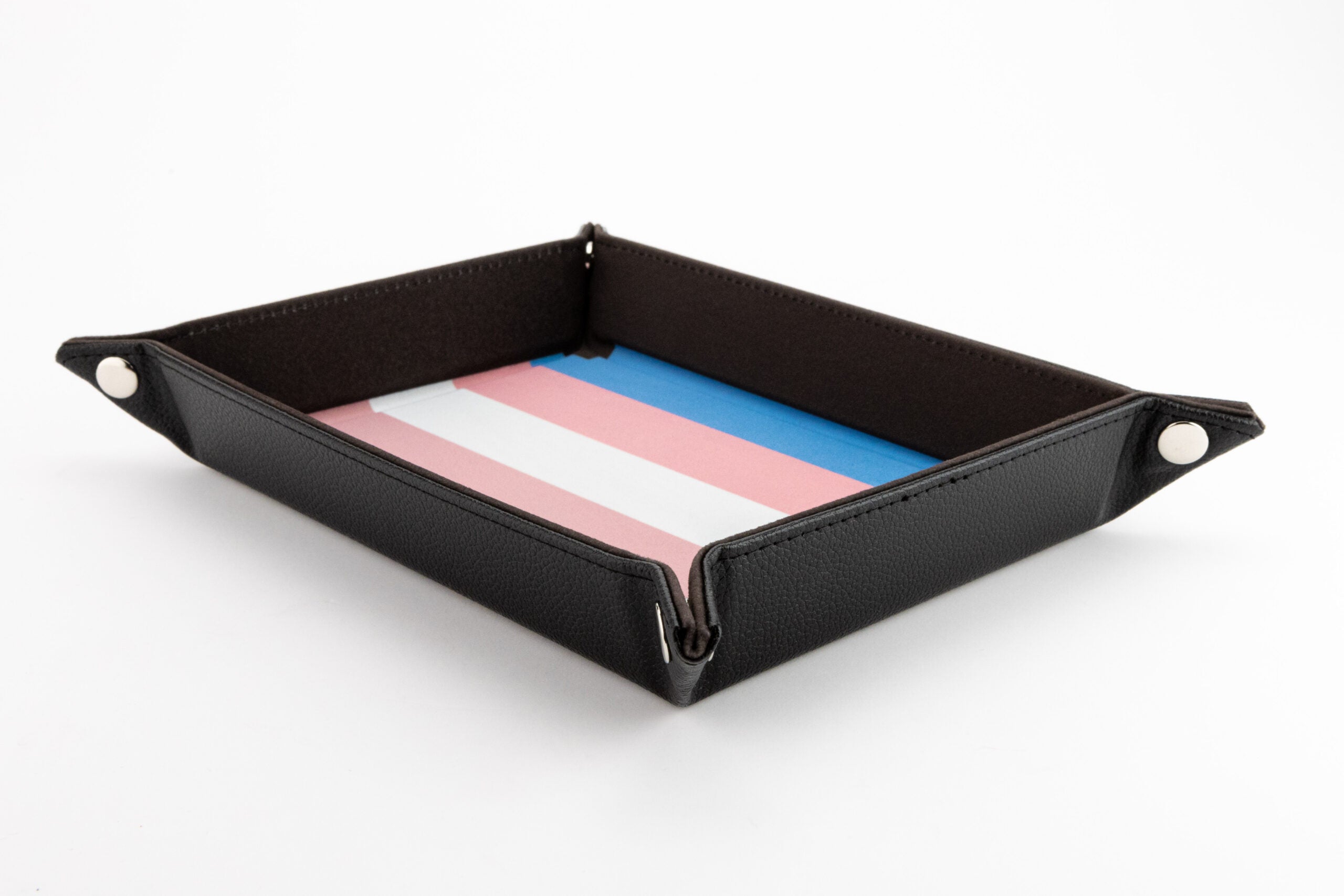 Pride Velvet Dice Tray With Leather Backing