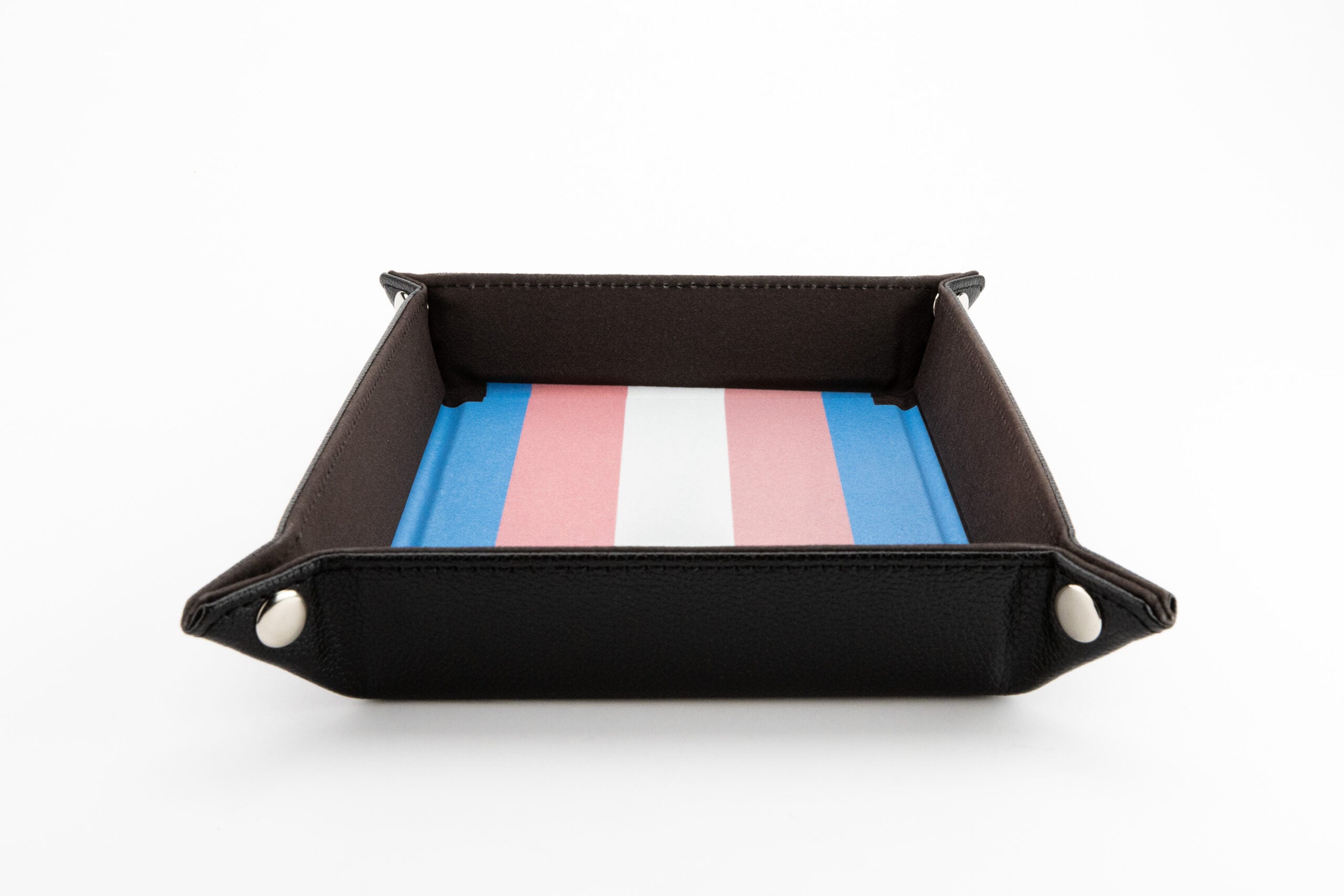 Pride Velvet Dice Tray With Leather Backing