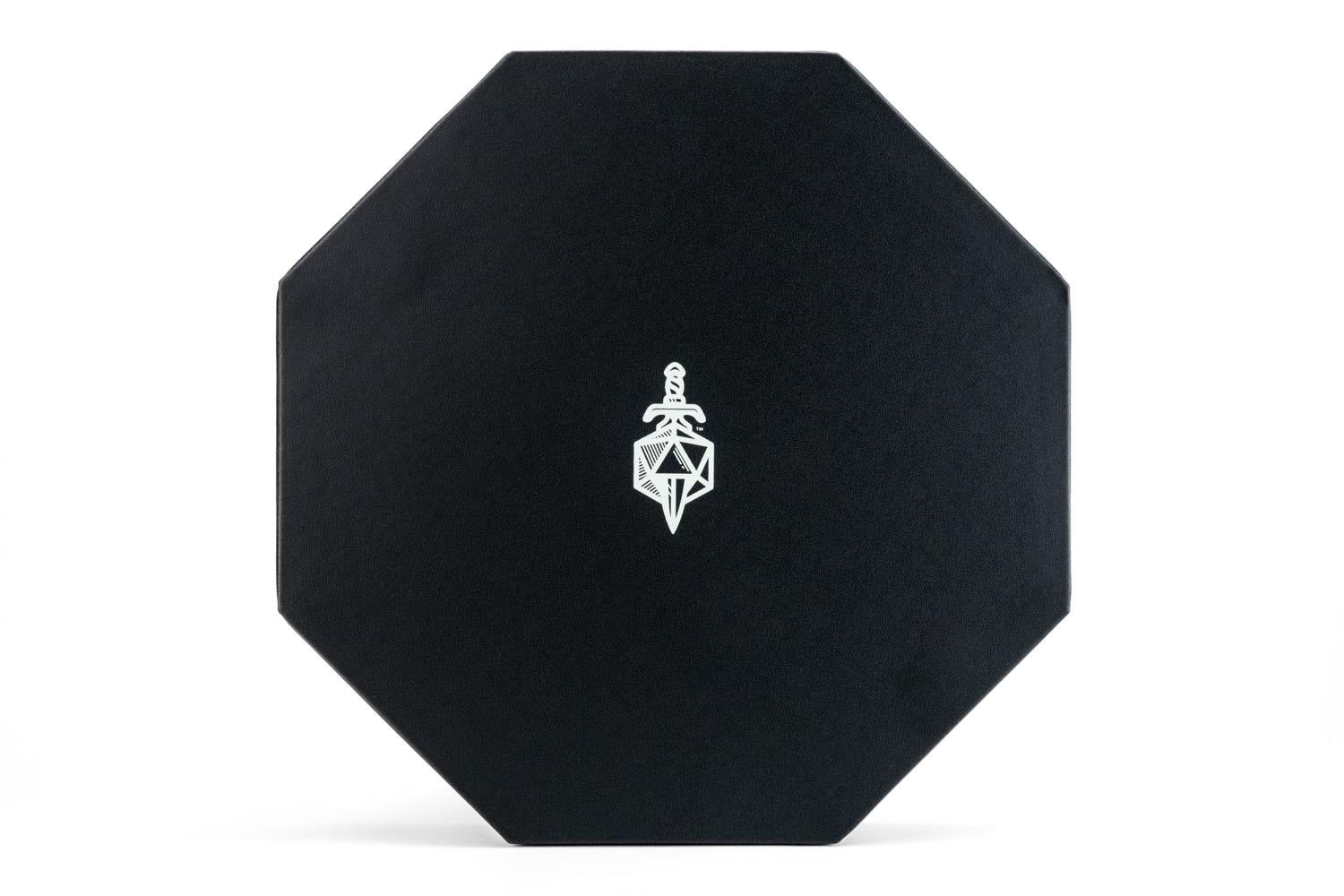 Hexagon Dice Tray with Storage Ring: Black