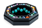Hexagon Dice Tray with Storage Ring: Black