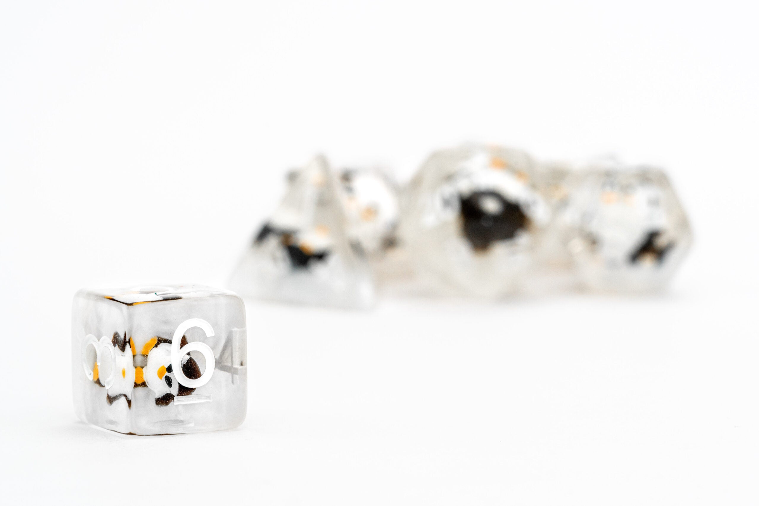 Penguin Dice 16mm Resin Poly Dice Set