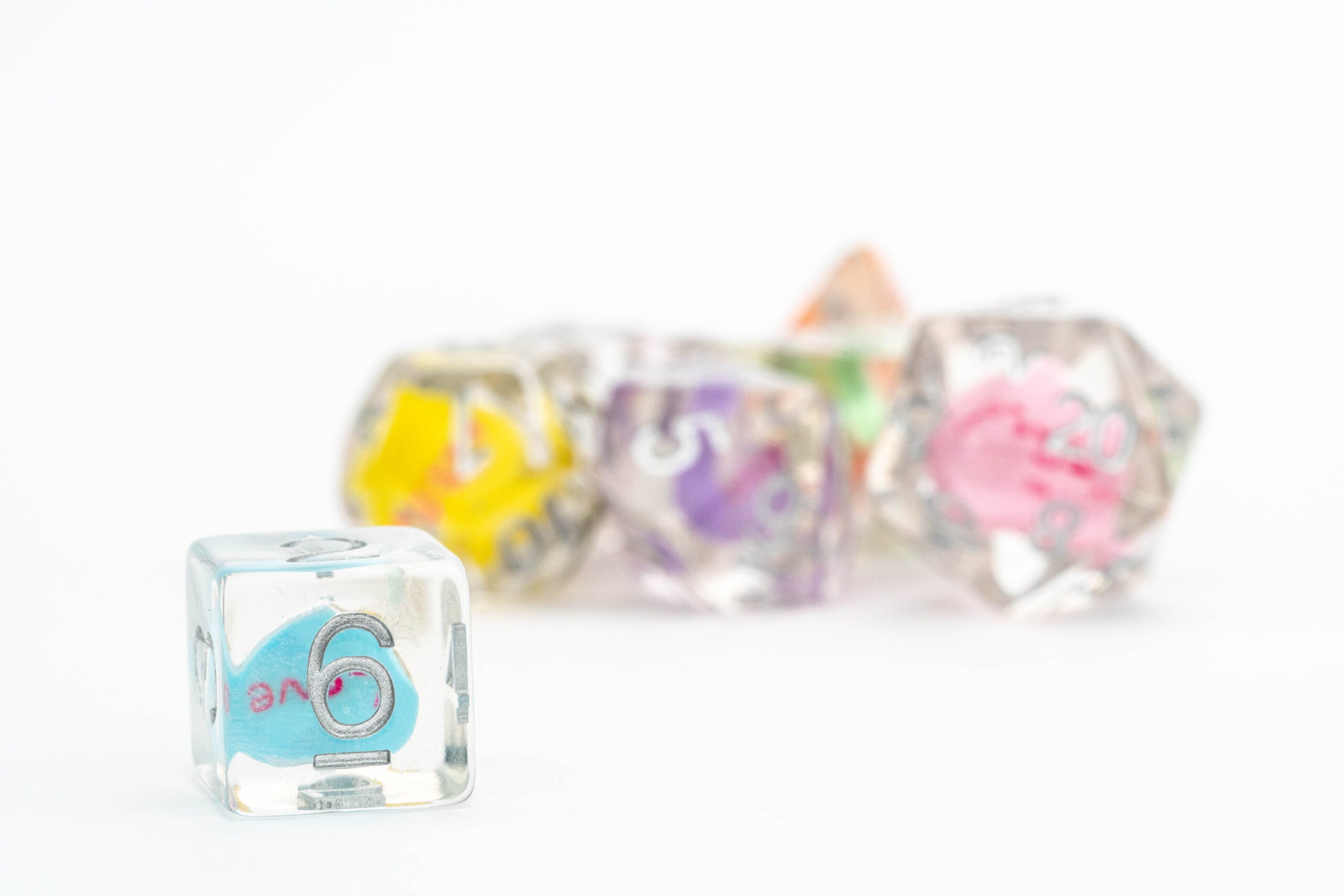 Love Dice 16mm Resin Poly Dice Set