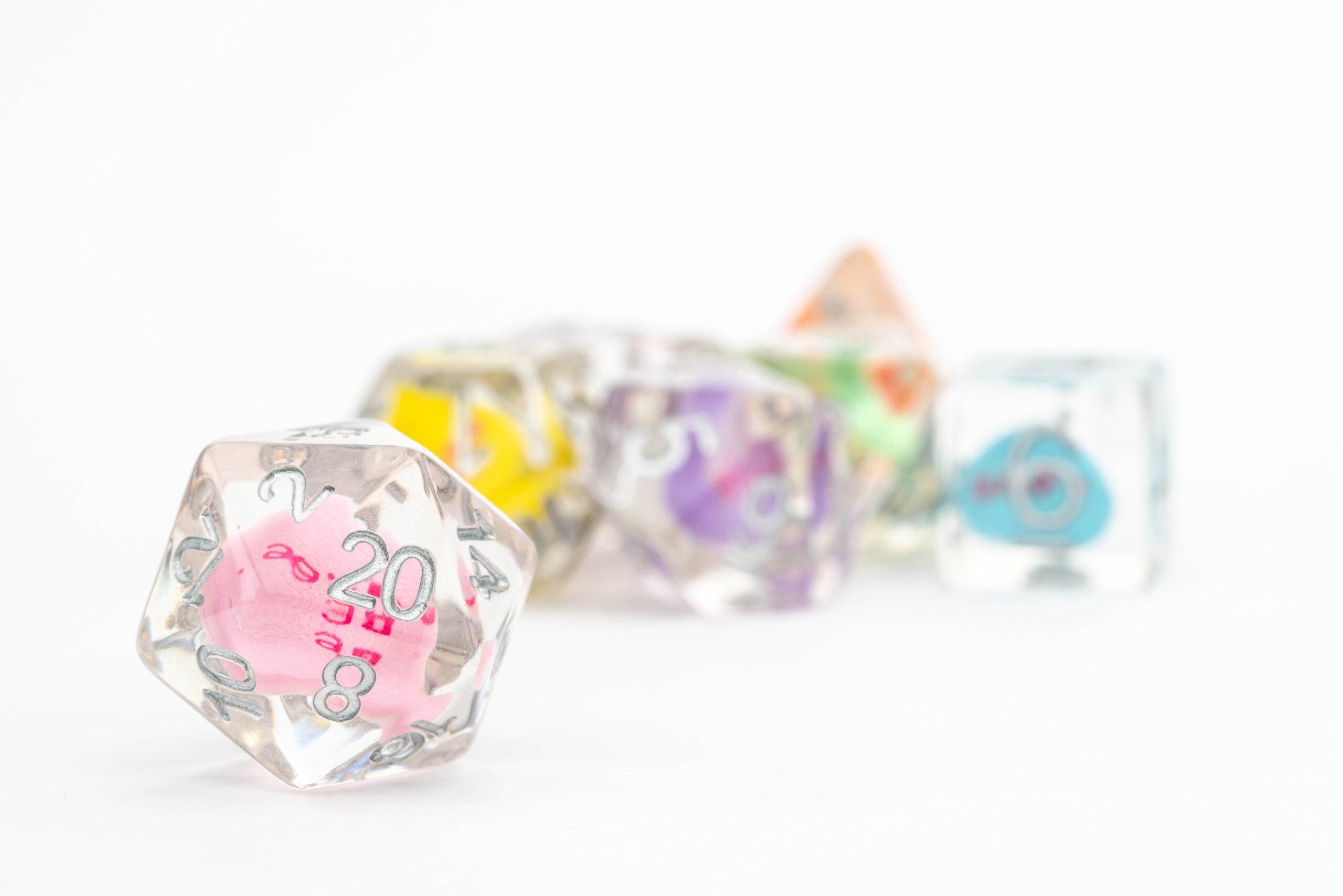 Love Dice 16mm Resin Poly Dice Set