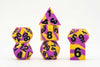 Sharp Edge Silicone Rubber Dice Set: Intersex Pride