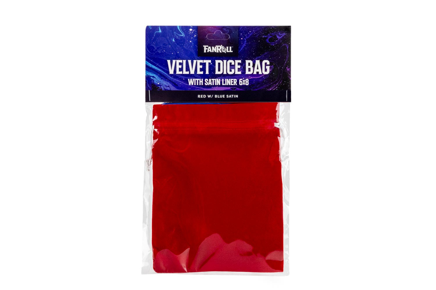 Velvet Dice Bag With Satin Liner 6"x8"