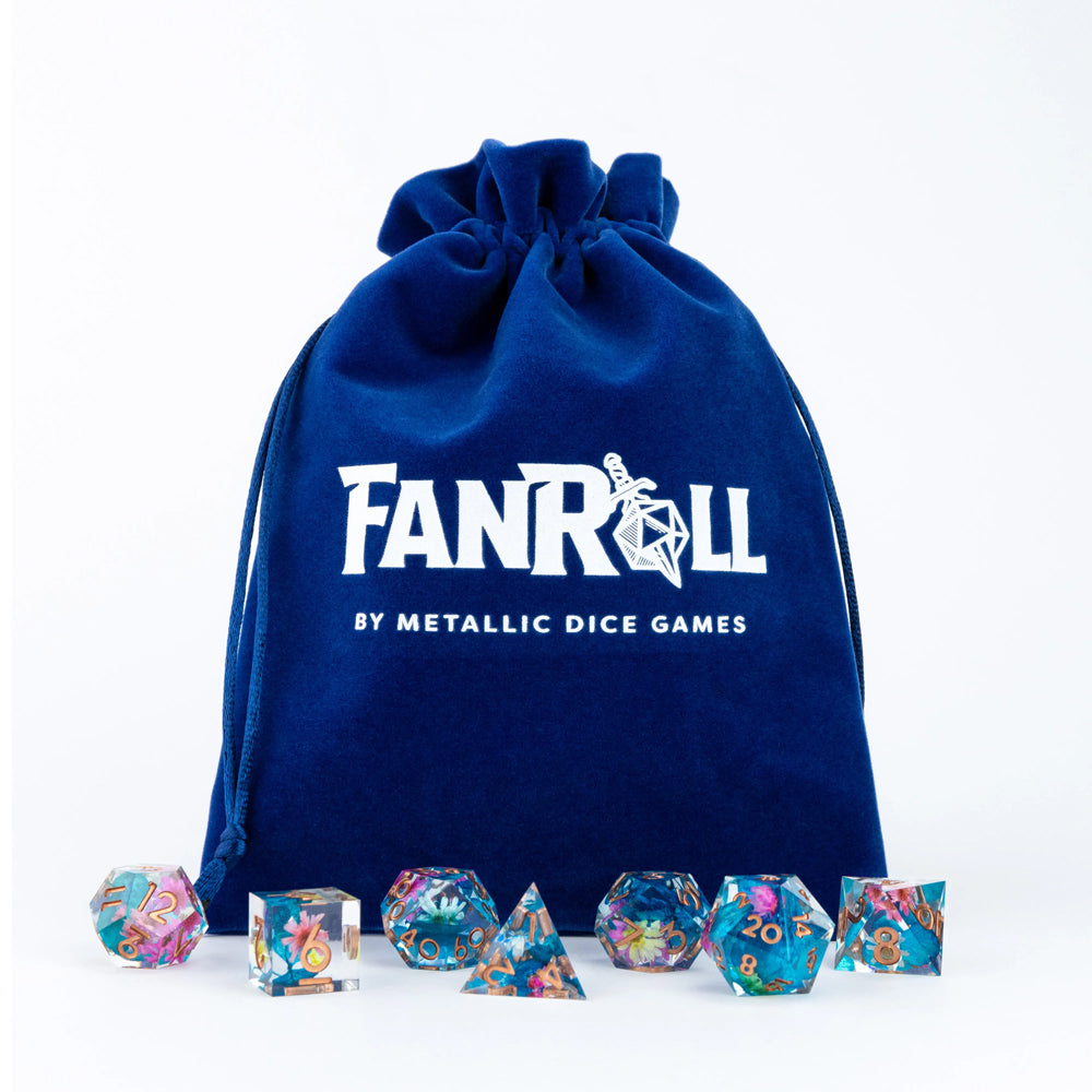 Velvet Dice Bag With Satin Liner 4"x6"