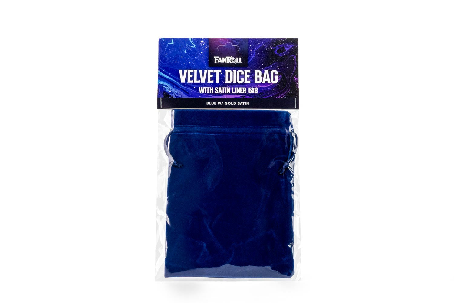 Velvet Dice Bag With Satin Liner 6"x8"