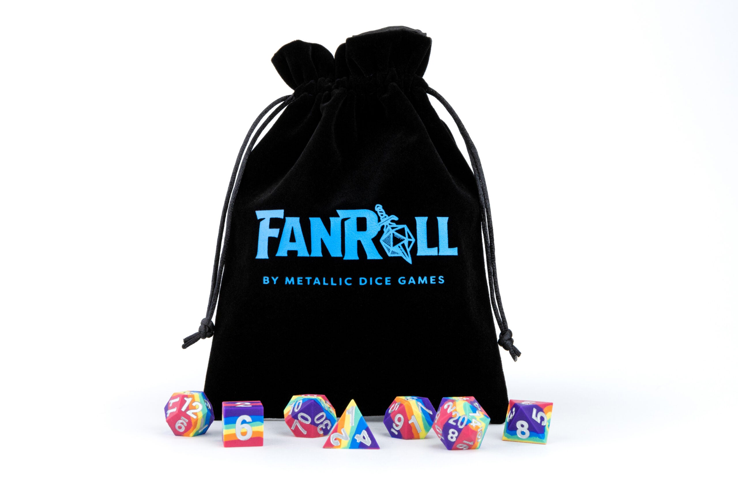 Velvet Dice Bag With Satin Liner 6"x8"