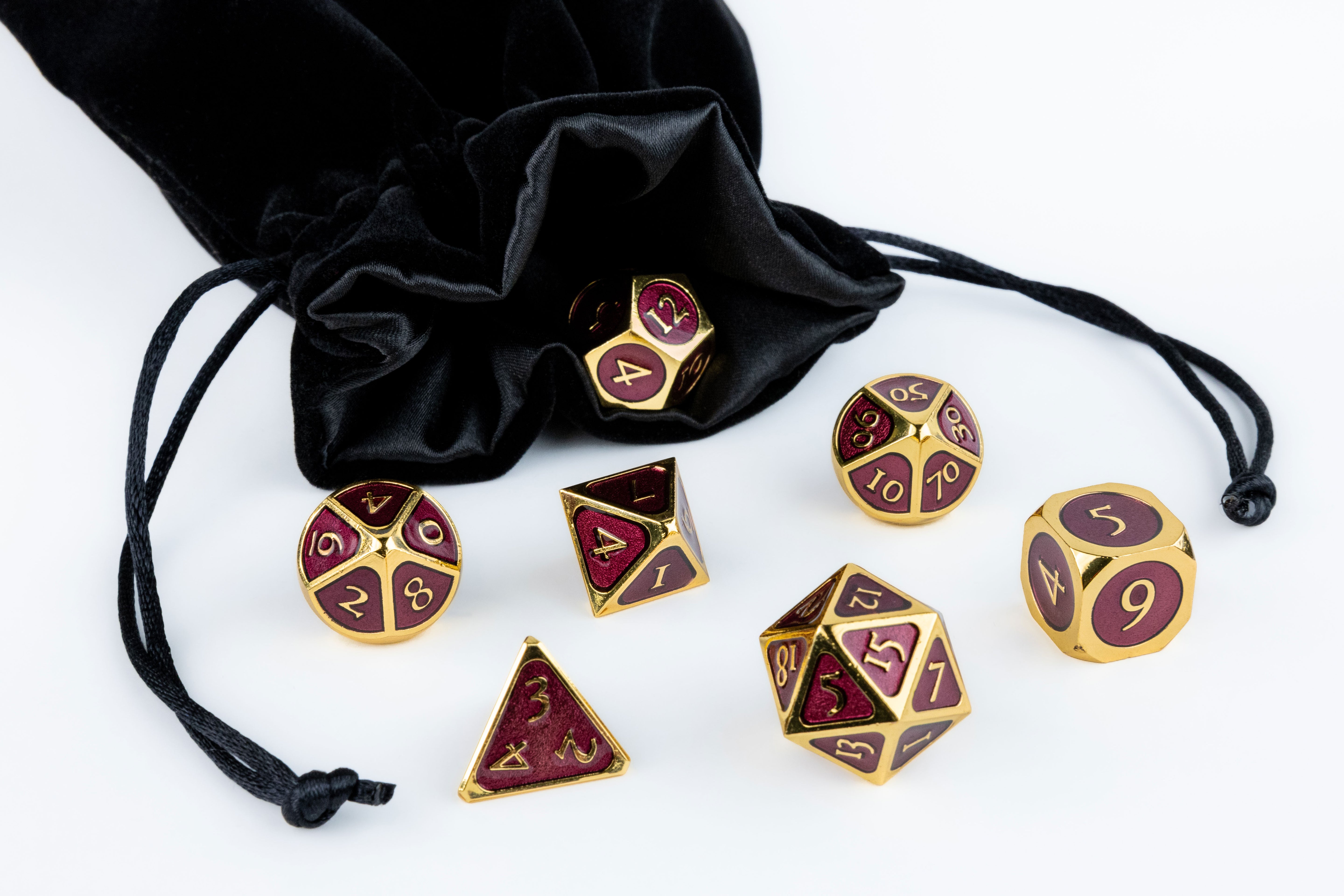 Velvet Dice Bag With Satin Liner 6"x8"