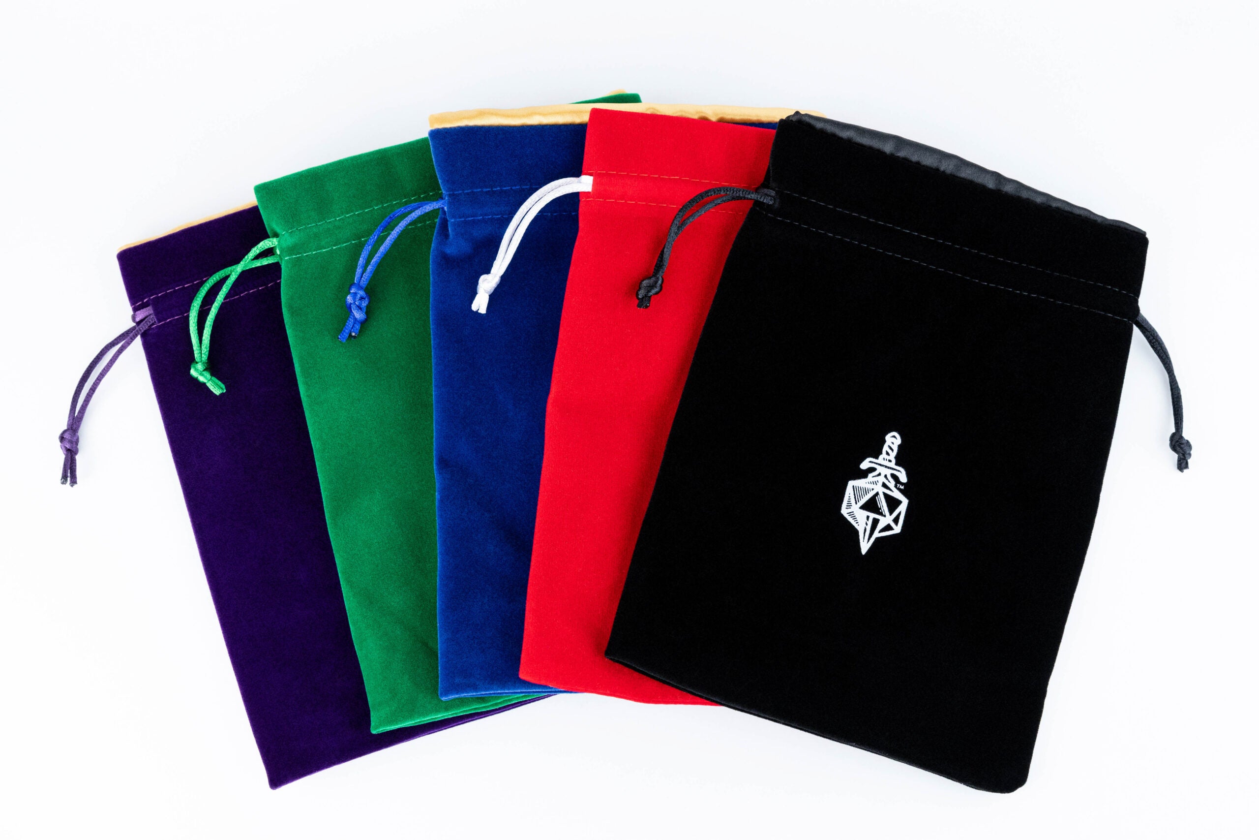 Velvet Dice Bag With Satin Liner 6"x8"