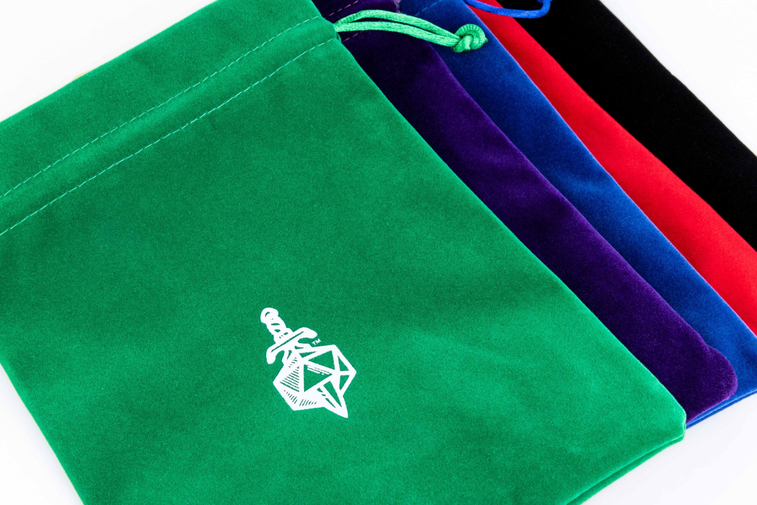 Velvet Dice Bag With Satin Liner 6"x8"