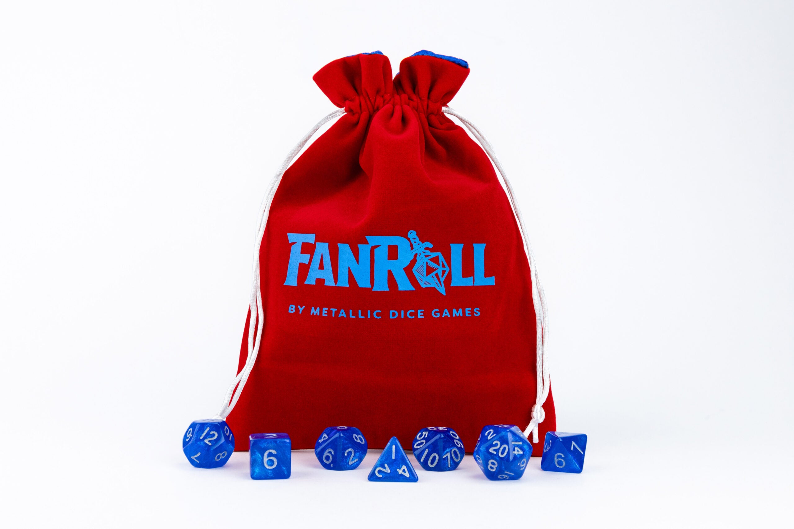 Velvet Dice Bag With Satin Liner 6"x8"
