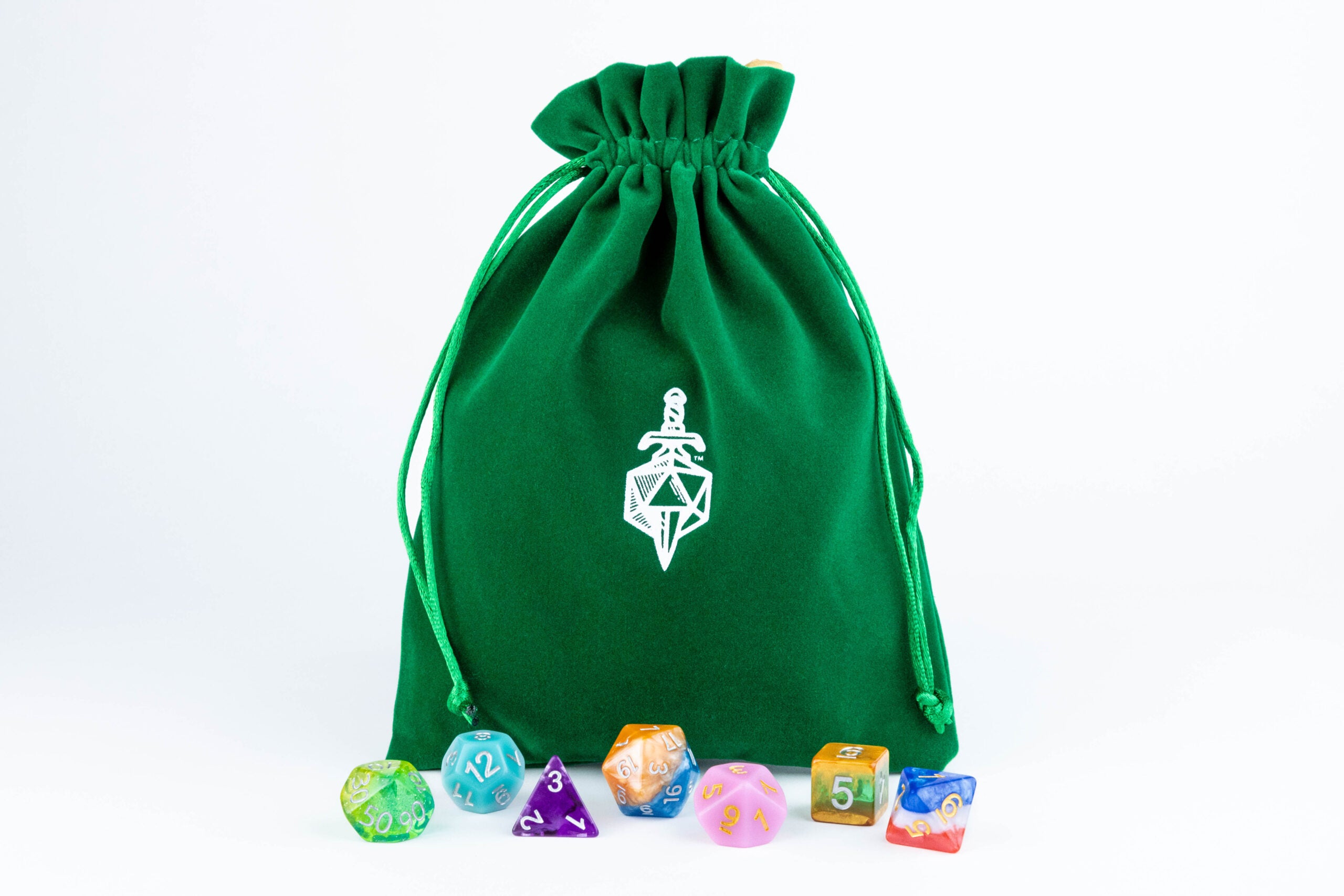 Velvet Dice Bag With Satin Liner 6"x8"