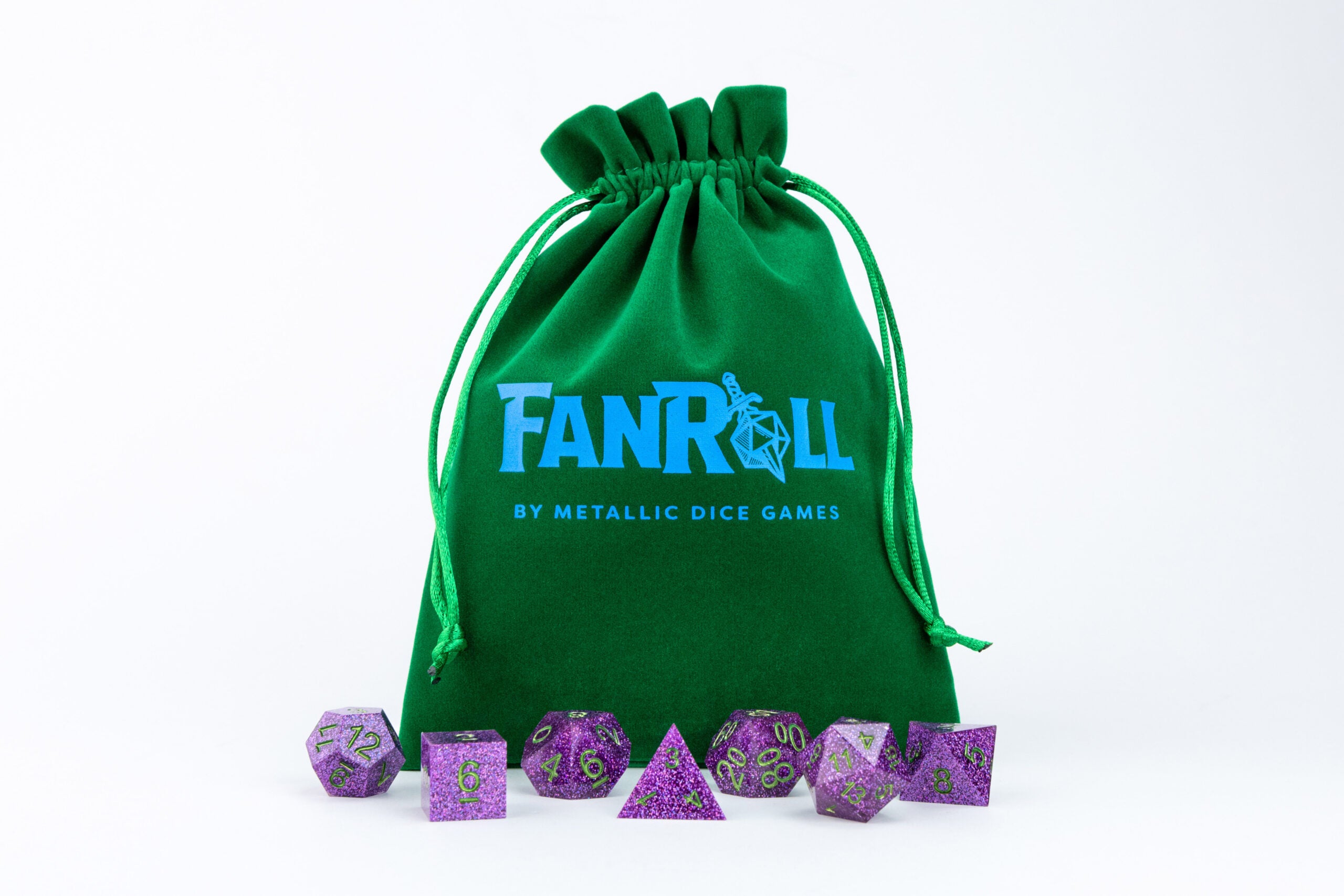 Velvet Dice Bag With Satin Liner 6"x8"