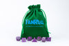 Velvet Dice Bag With Satin Liner 6"x8"