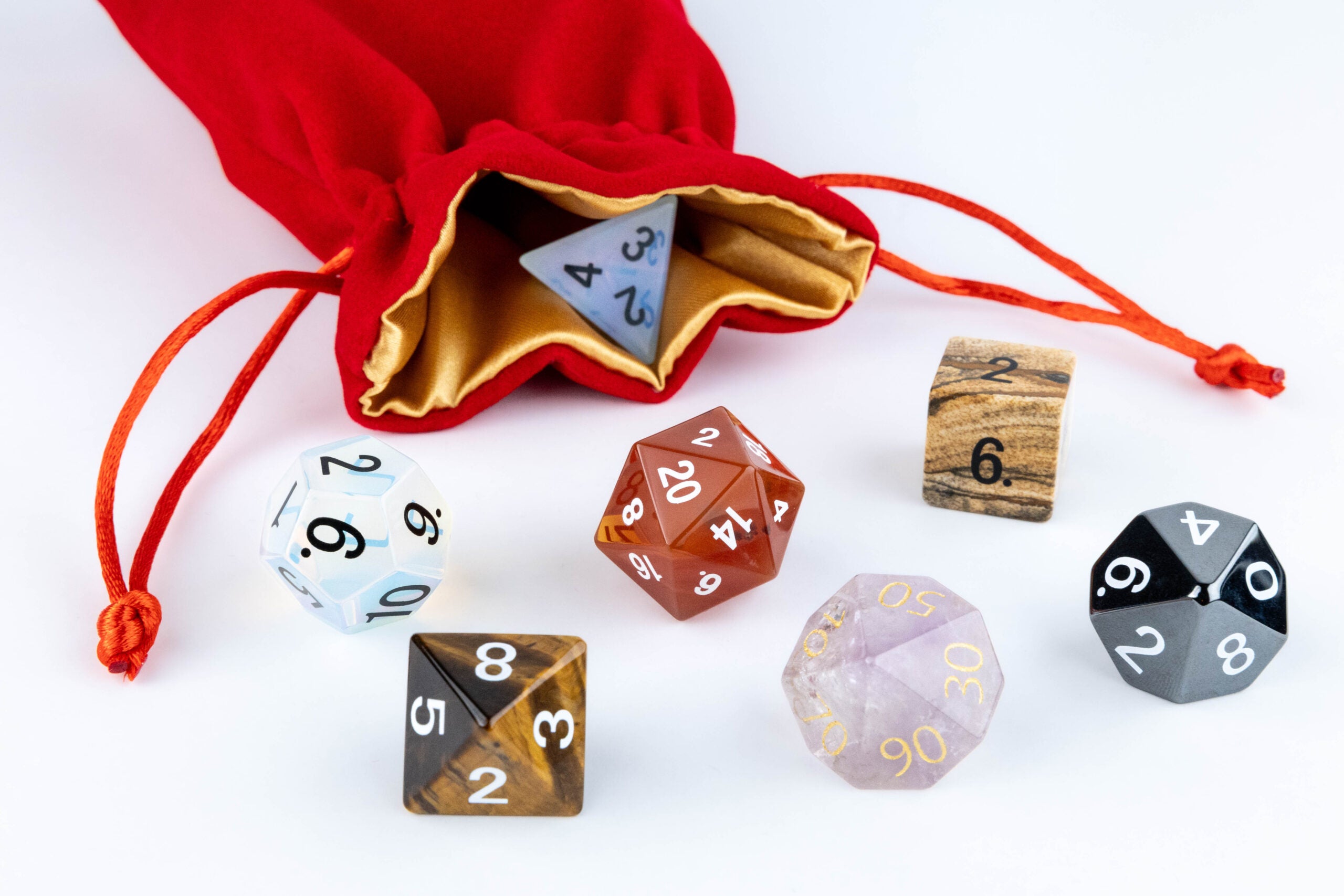 Velvet Dice Bag With Satin Liner 4"x6"