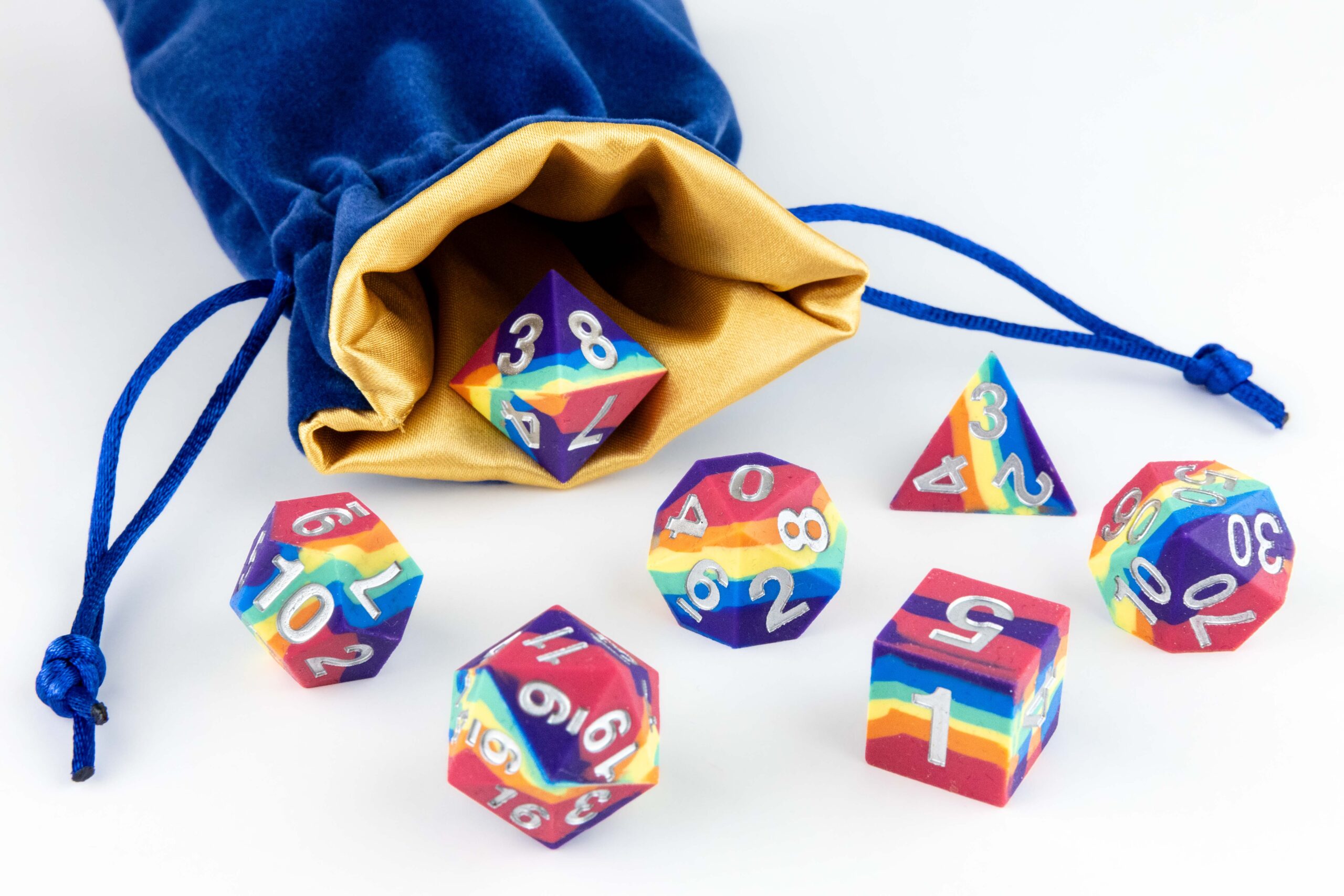 Velvet Dice Bag With Satin Liner 4"x6"