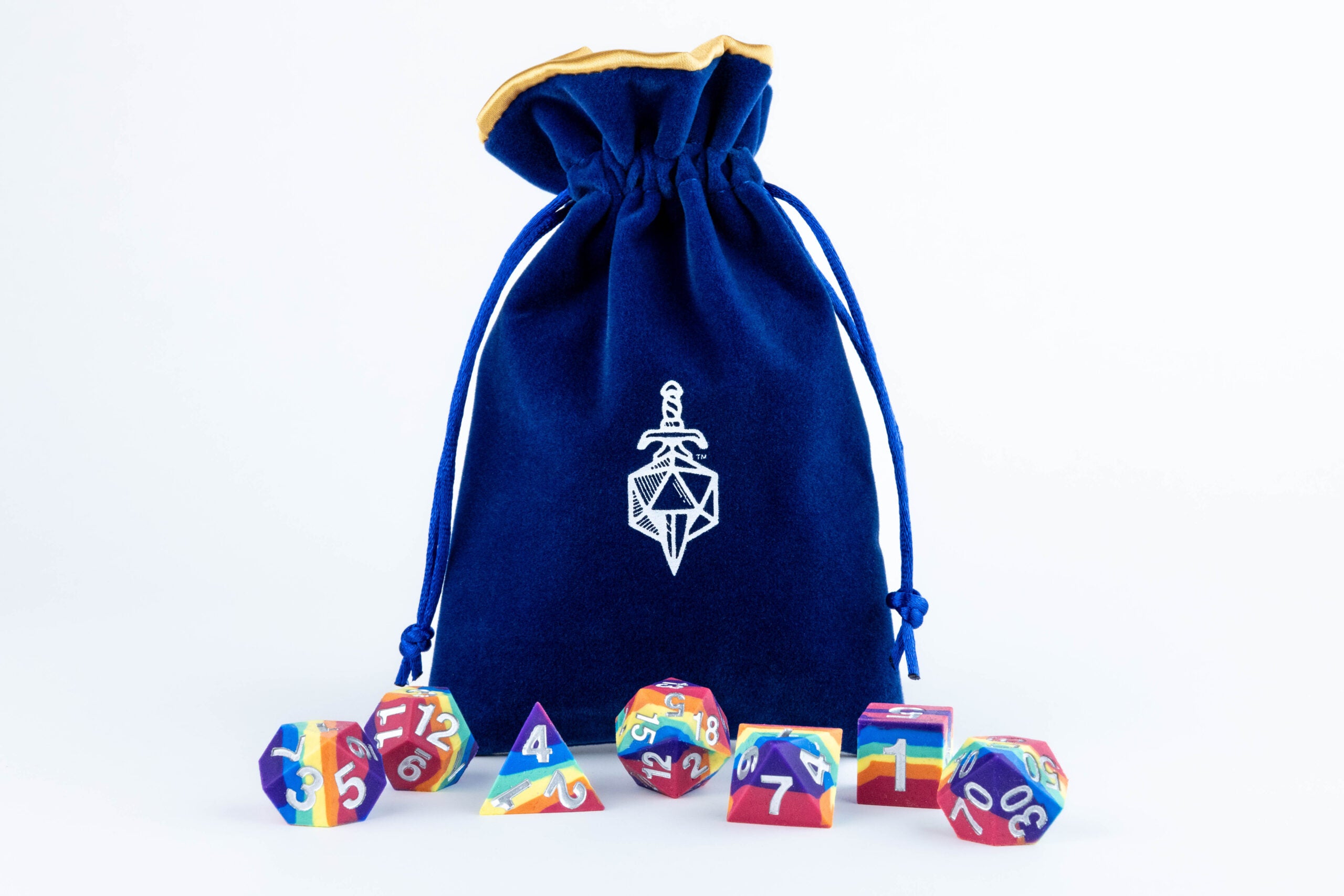 Velvet Dice Bag With Satin Liner 4"x6"