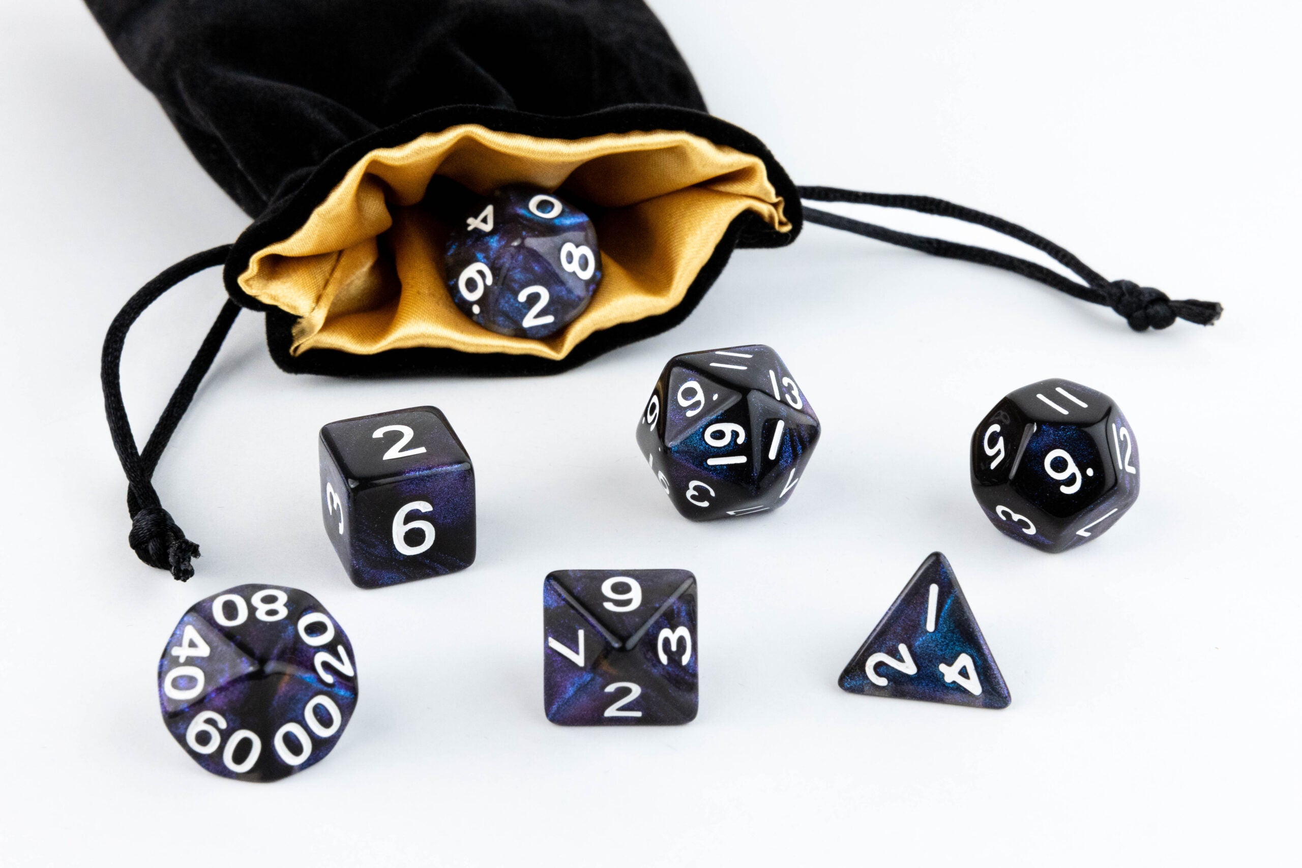 Velvet Dice Bag With Satin Liner 4"x6"
