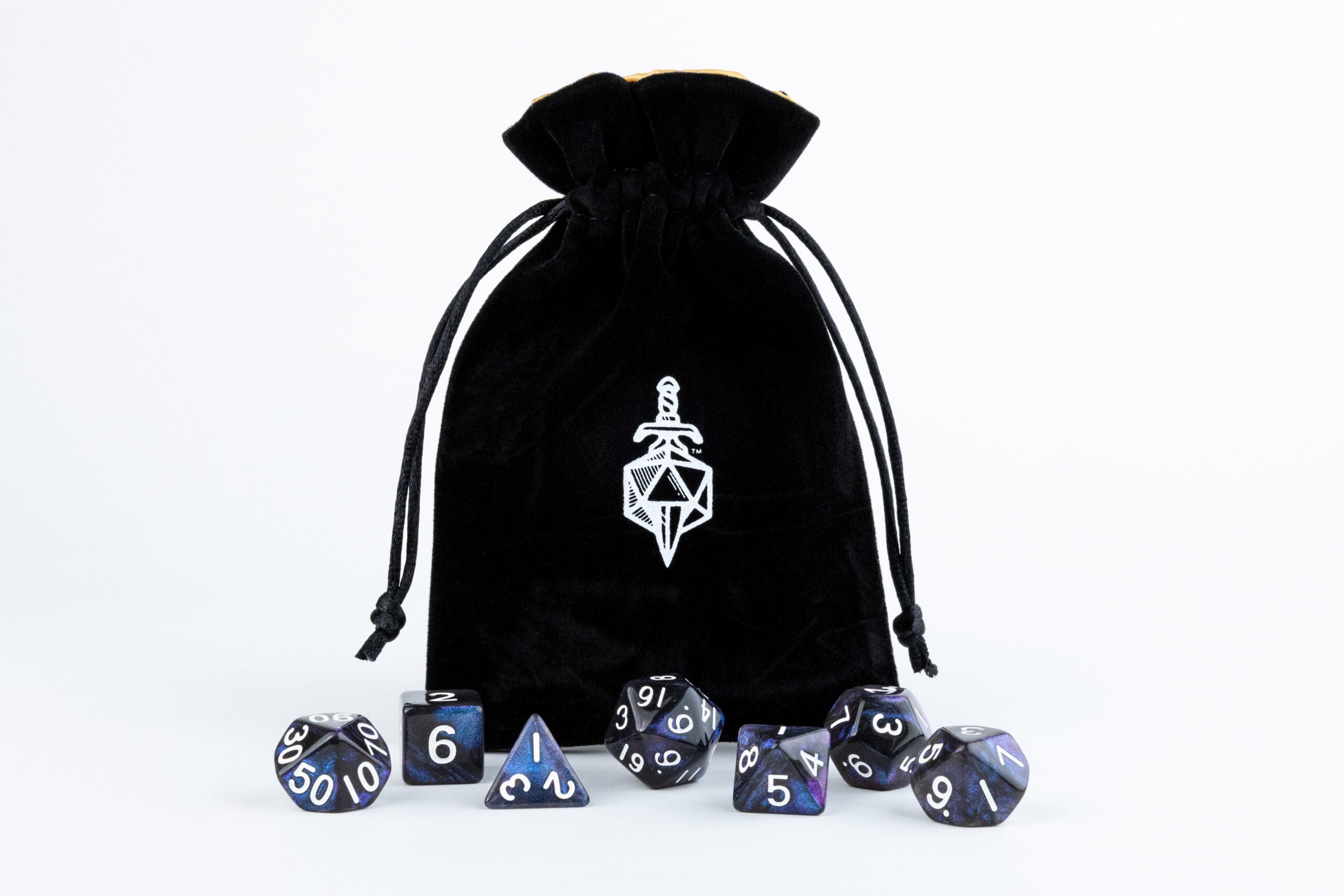 Velvet Dice Bag With Satin Liner 4"x6"