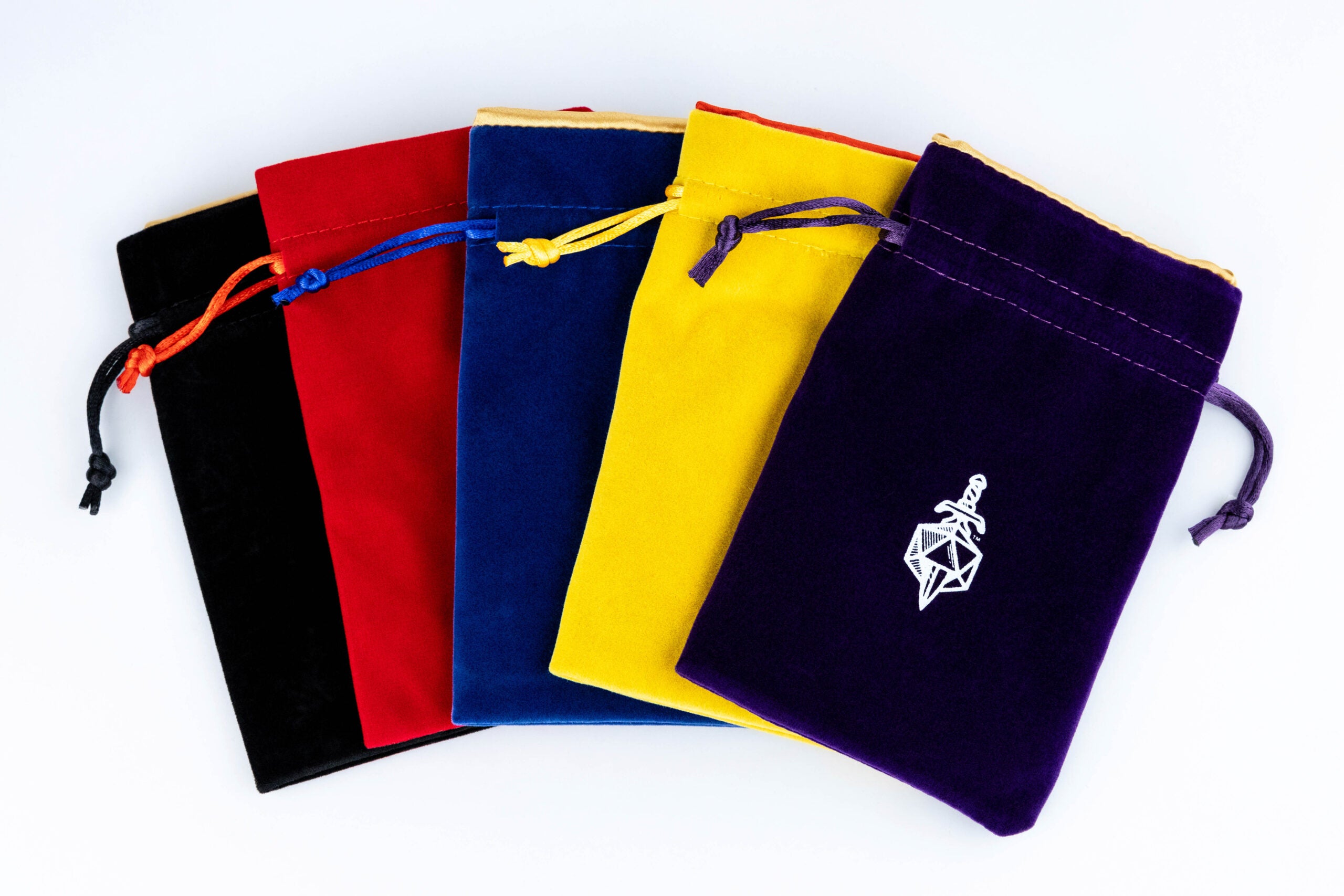 Velvet Dice Bag With Satin Liner 4"x6"
