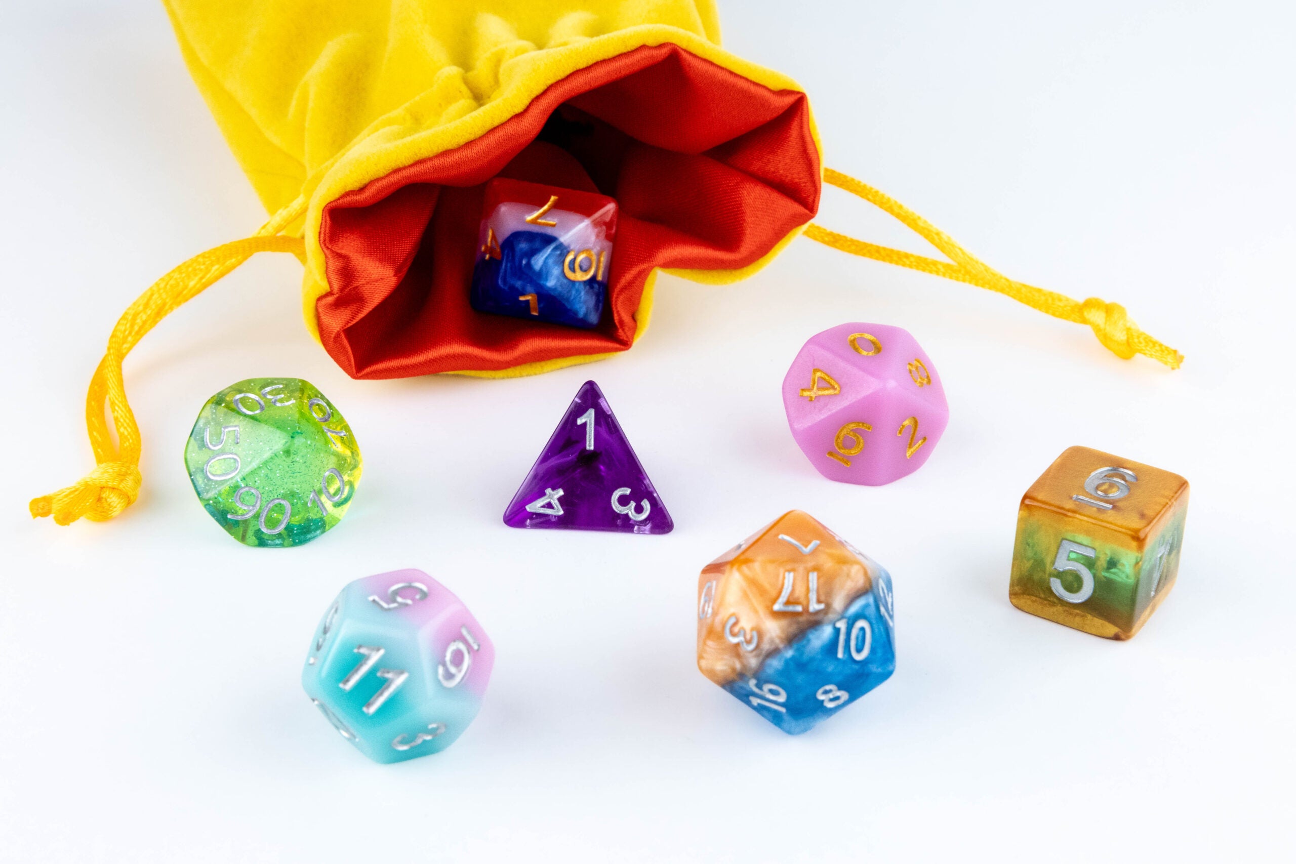 Velvet Dice Bag With Satin Liner 4"x6"