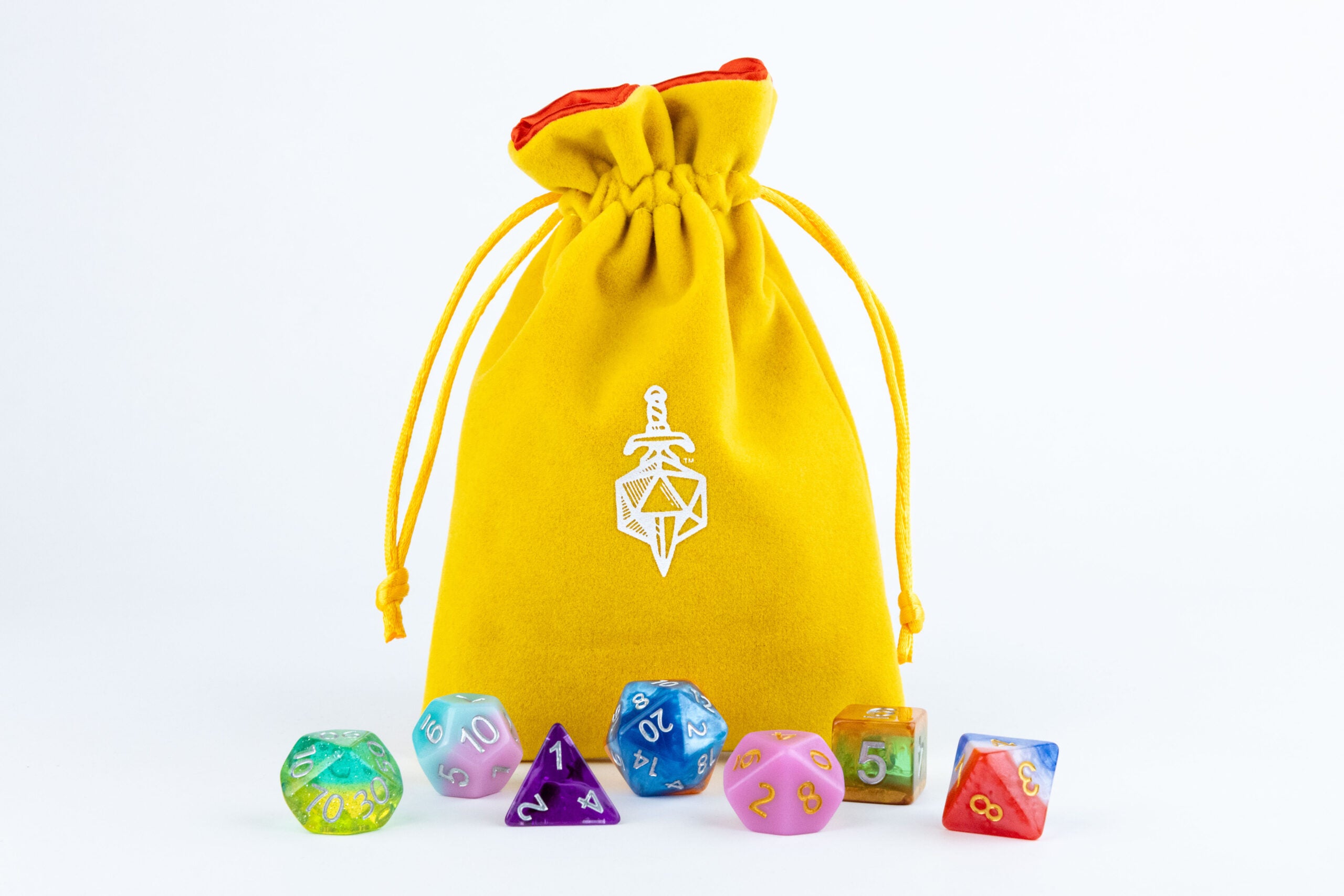 Velvet Dice Bag With Satin Liner 4"x6"