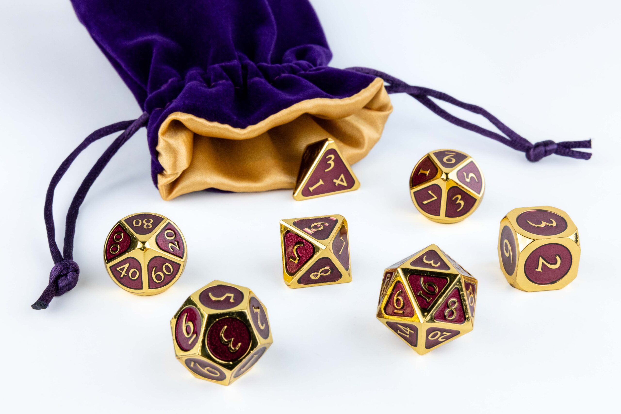 Velvet Dice Bag With Satin Liner 4"x6"
