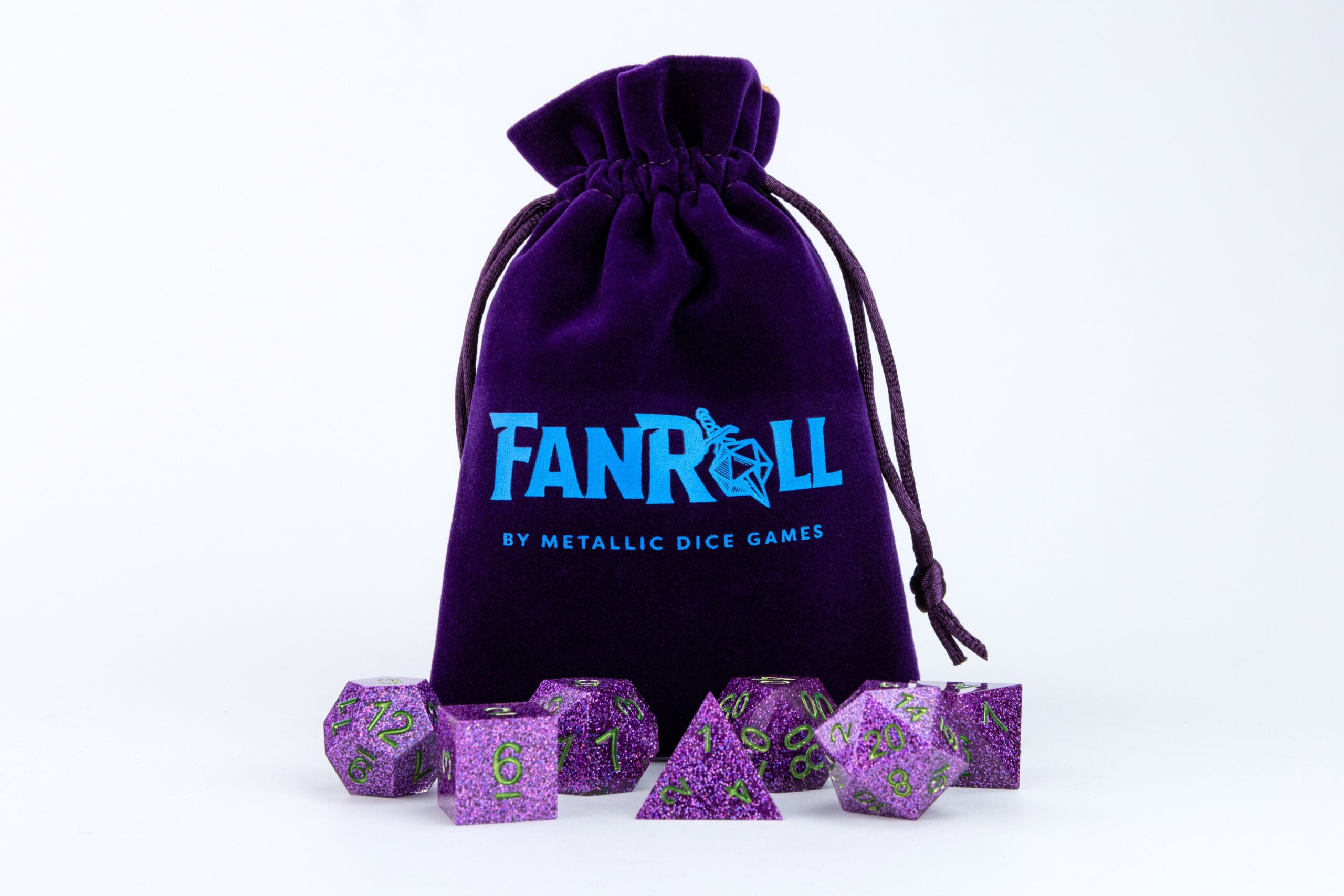 Velvet Dice Bag With Satin Liner 6"x8"