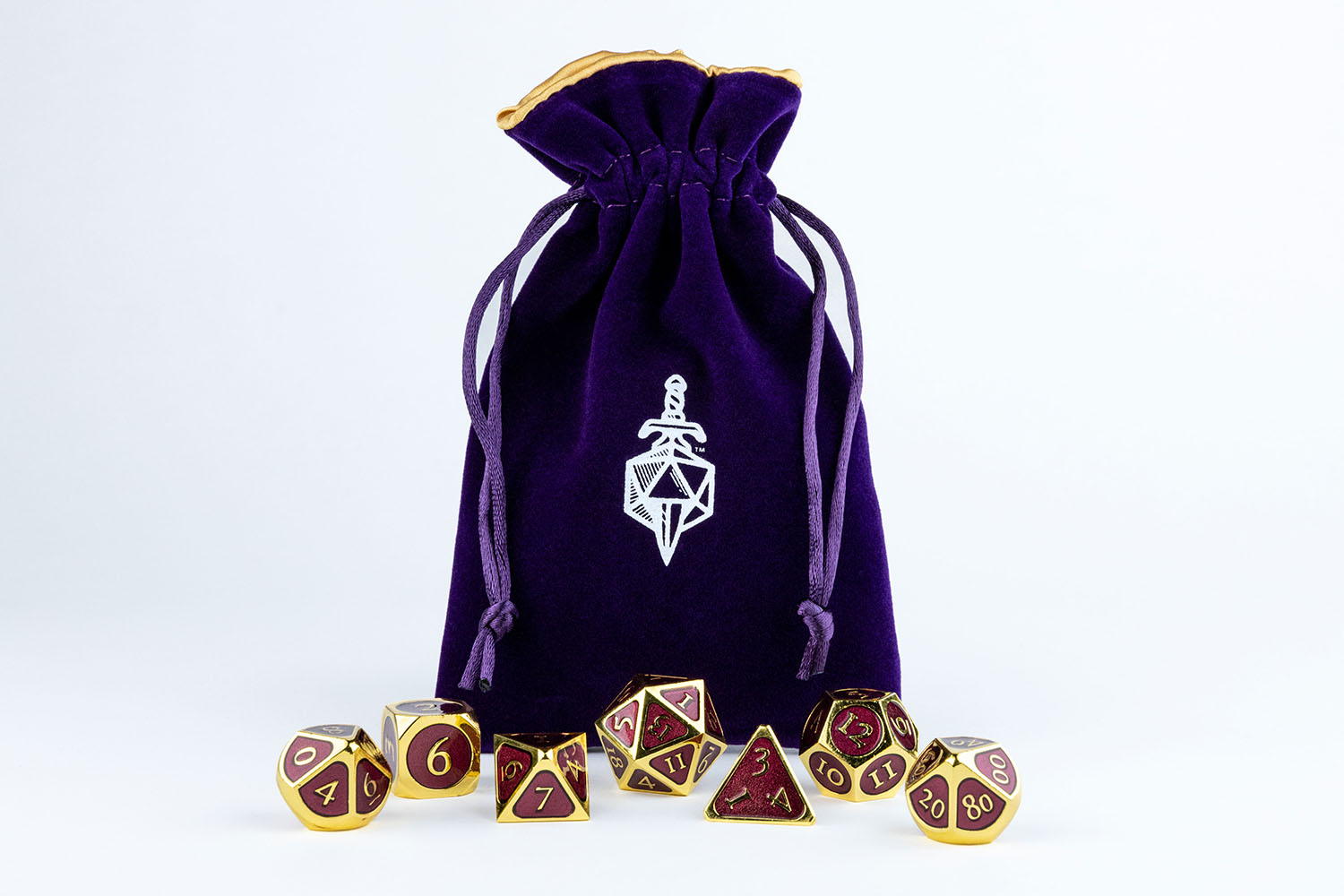Velvet Dice Bag With Satin Liner 4"x6"