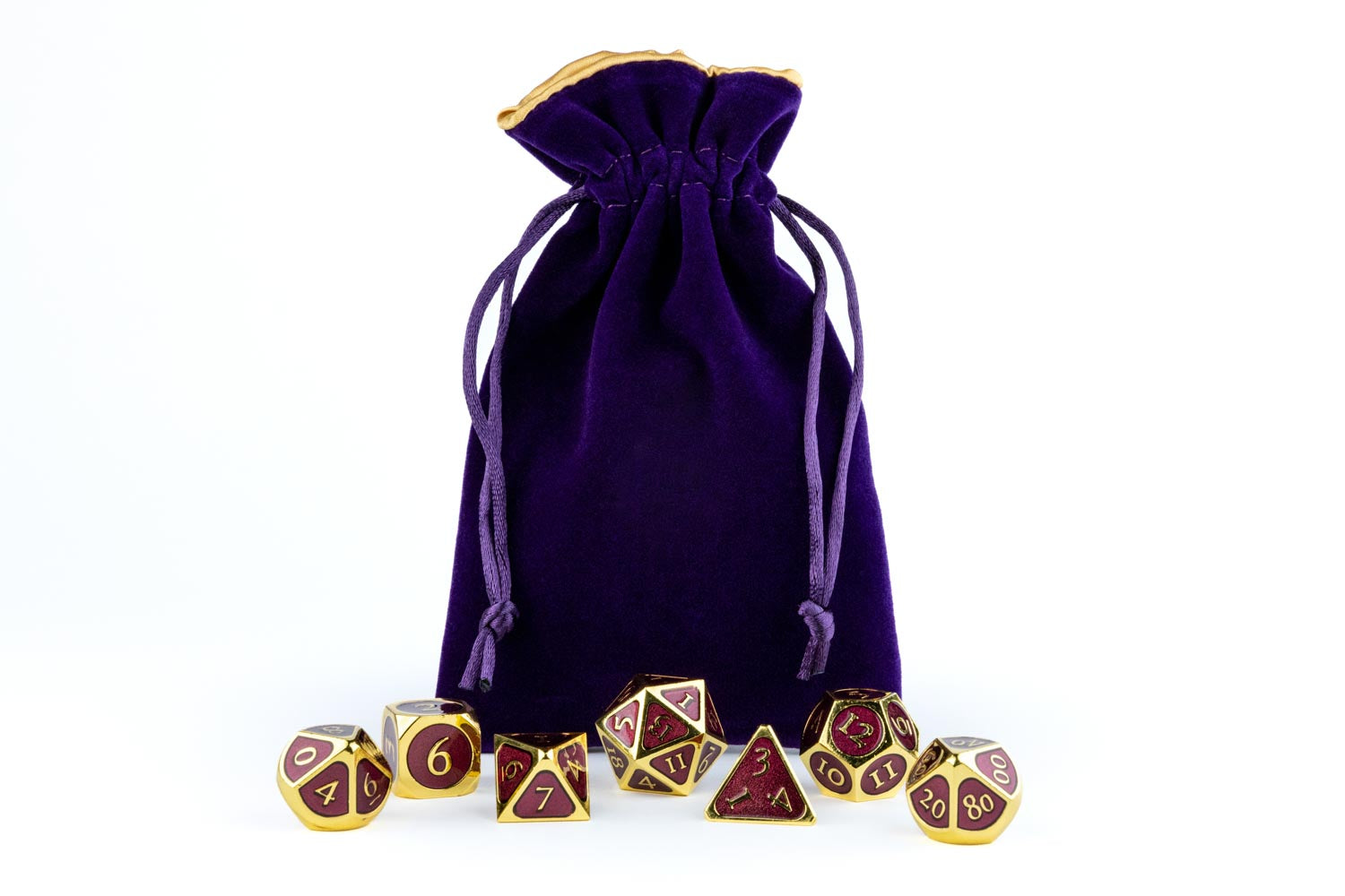 Velvet Dice Bag With Satin Liner 4"x6"