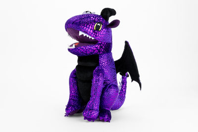 Purple Dragon Plush Dice Bag, image 2