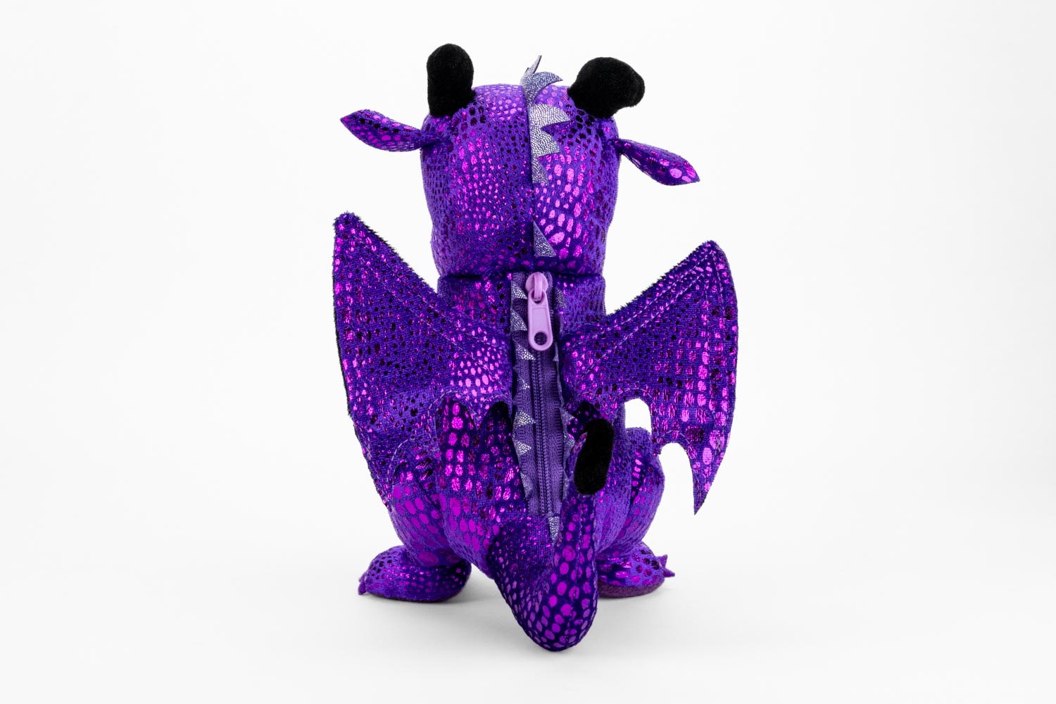 Purple Dragon Plush Dice Bag
